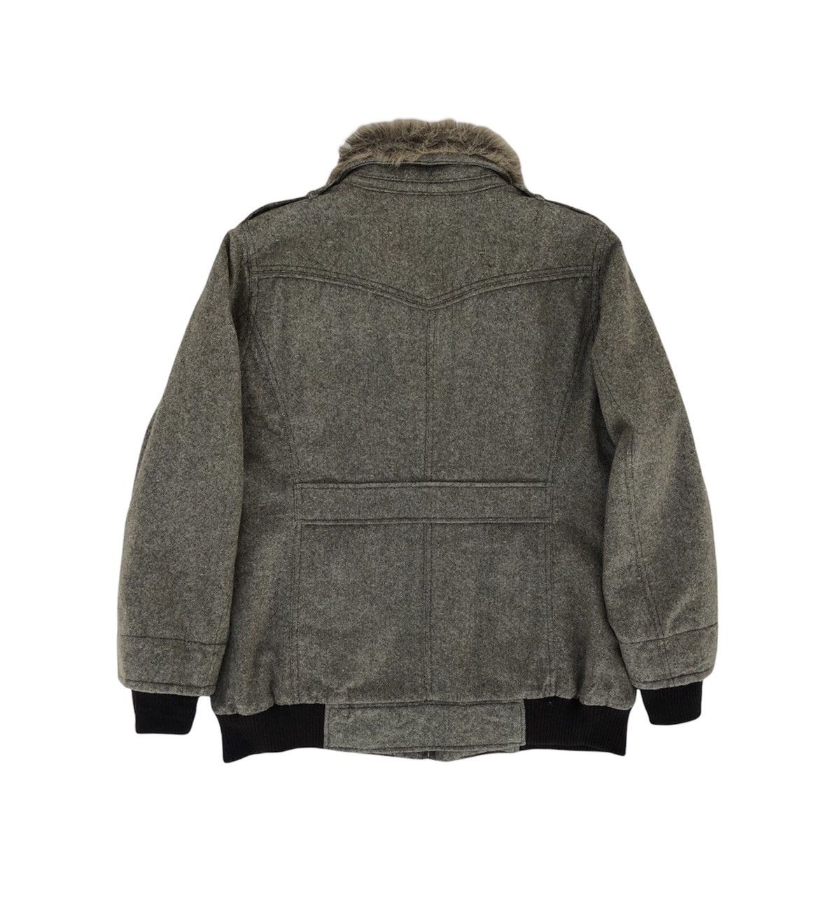 Japanese Brand East Boy Faux Fur Collar Buckle Jacket Size US M / EU 48-50 / 2 - 13 Thumbnail