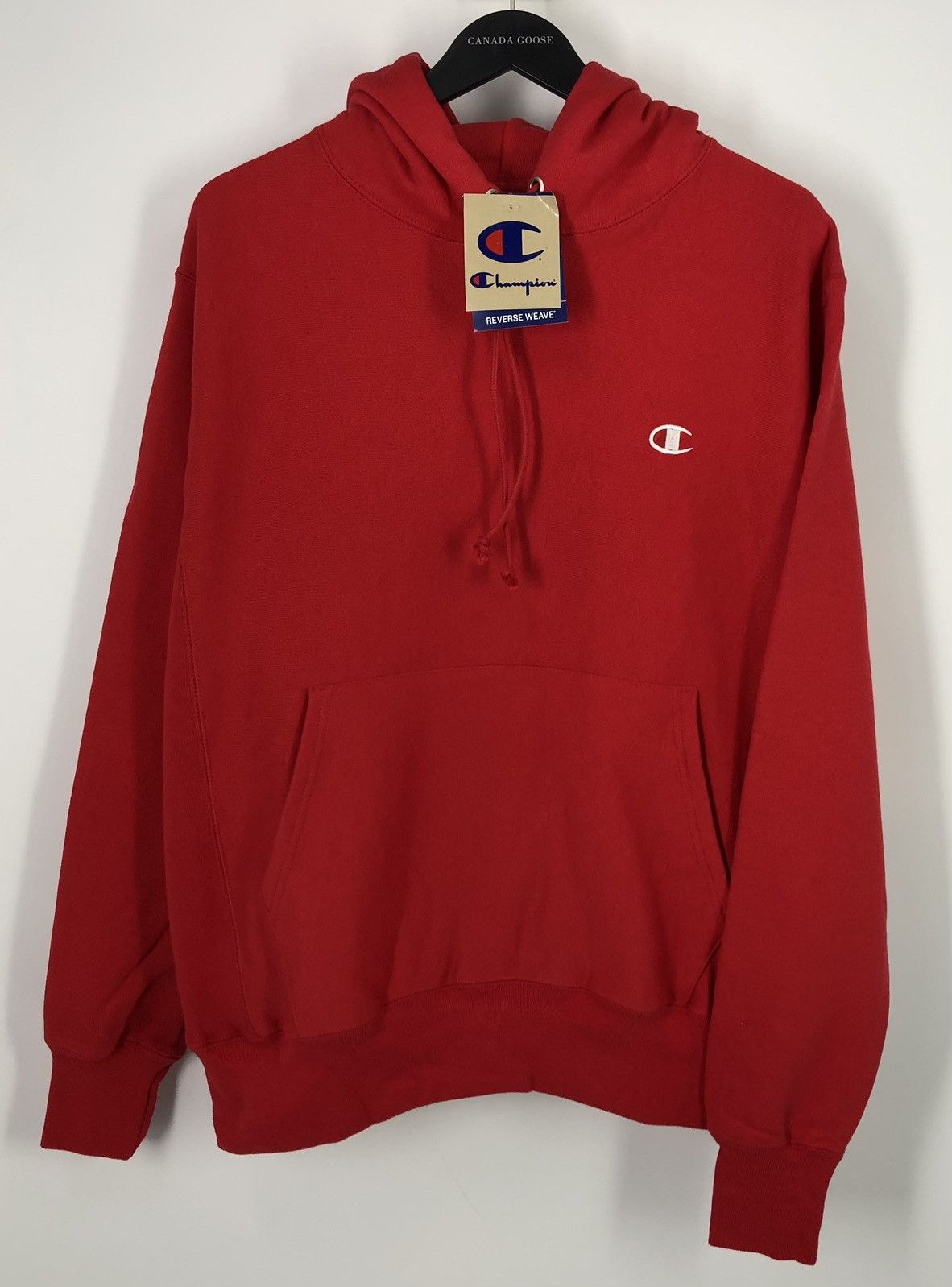 Champion Champion Reverse Weave Tiny Logo Red Hoodie Medium Size US M / EU 48-50 / 2 - 1 Thumbnail