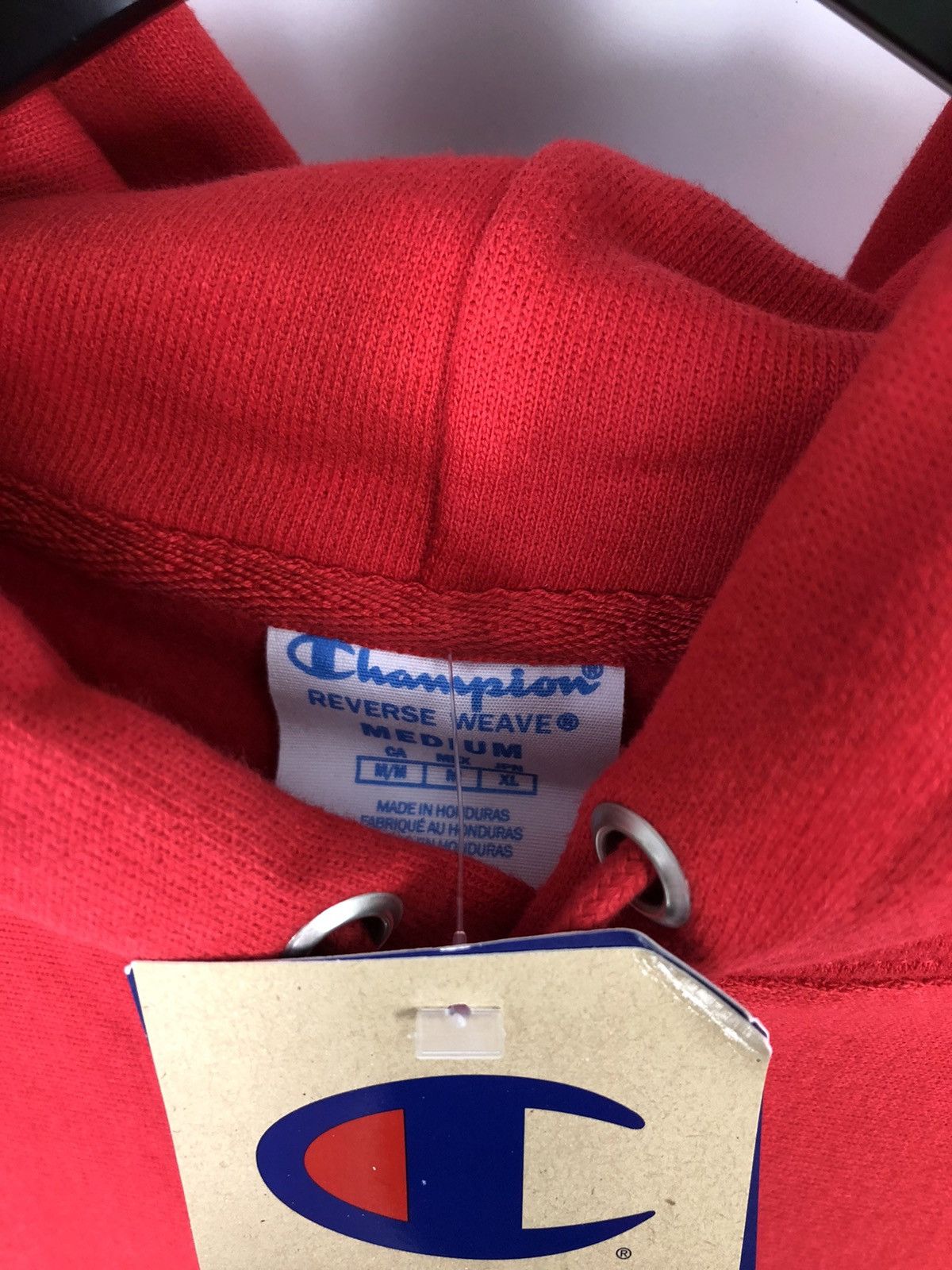 Champion Champion Reverse Weave Tiny Logo Red Hoodie Medium Size US M / EU 48-50 / 2 - 3 Thumbnail
