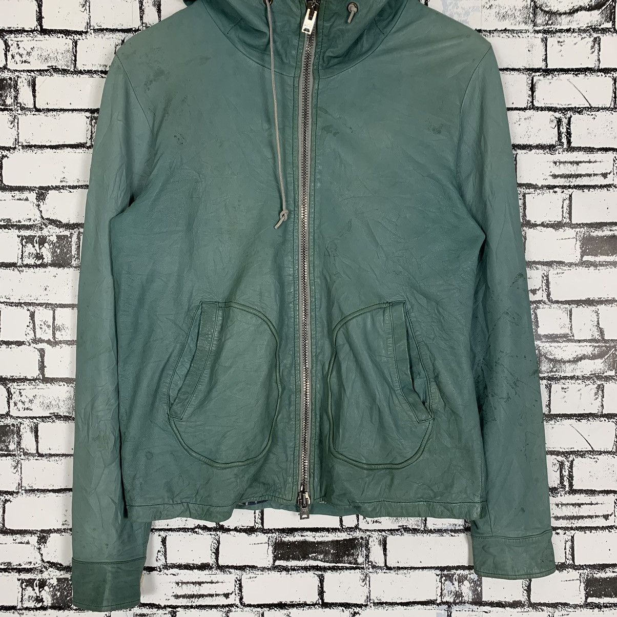 Giorgio Brato Giorgio Brato Leather Hoodie Jackets Size S / US 4 / IT 40 - 3 Thumbnail
