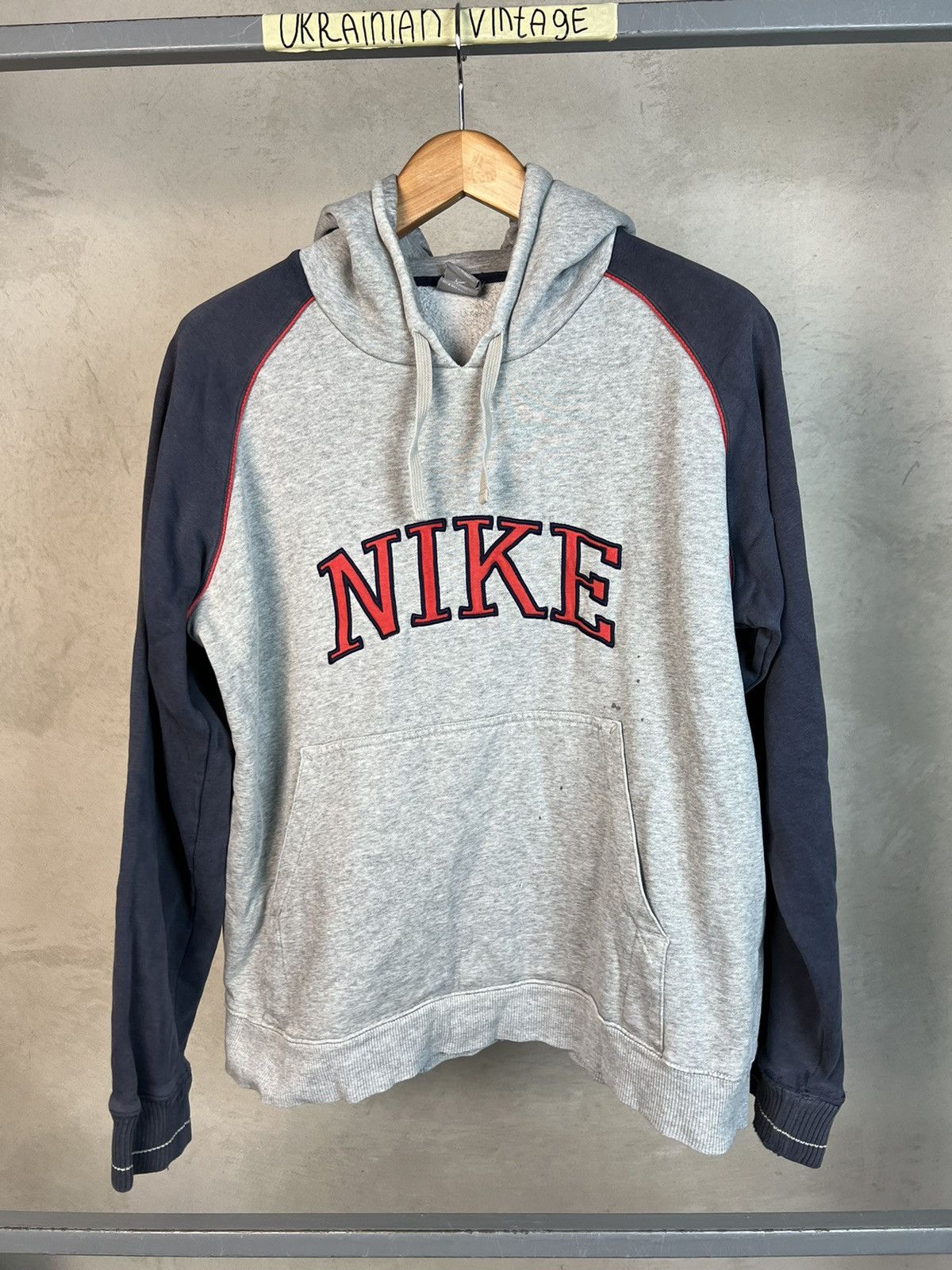 Nike × Vintage Vintage Nike Sweatshirt Hoodie Big Logo Size US L / EU 52-54 / 3 - 5 Thumbnail