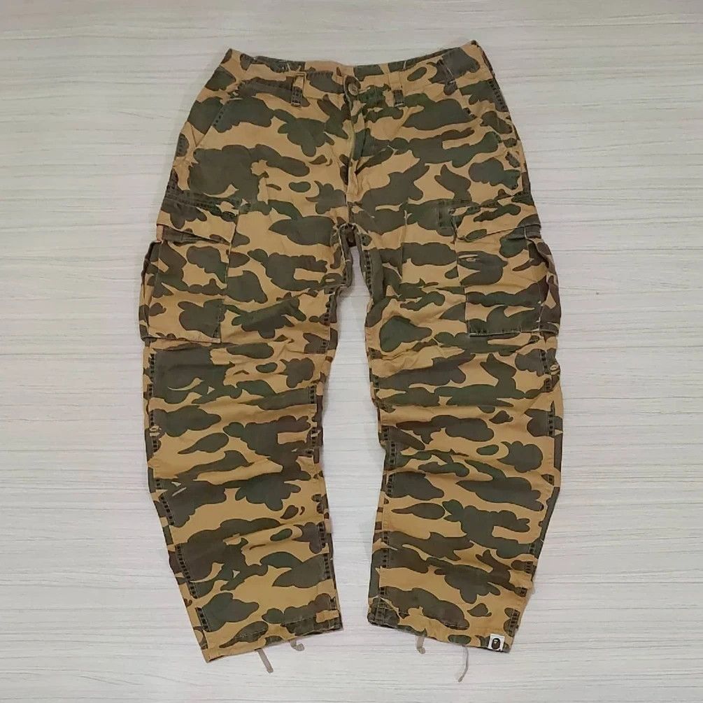 image of Vintage Bape 1St Camo Cargo Pants, Men's (Size 30)