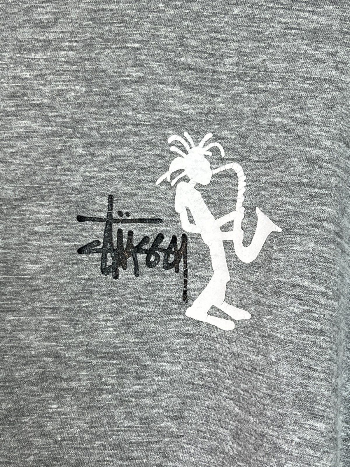 Stussy × Vintage •Free shipping• Vintage Stussy t-shirt 90s stickman Jazz L Size US L / EU 52-54 / 3 - 7 Thumbnail