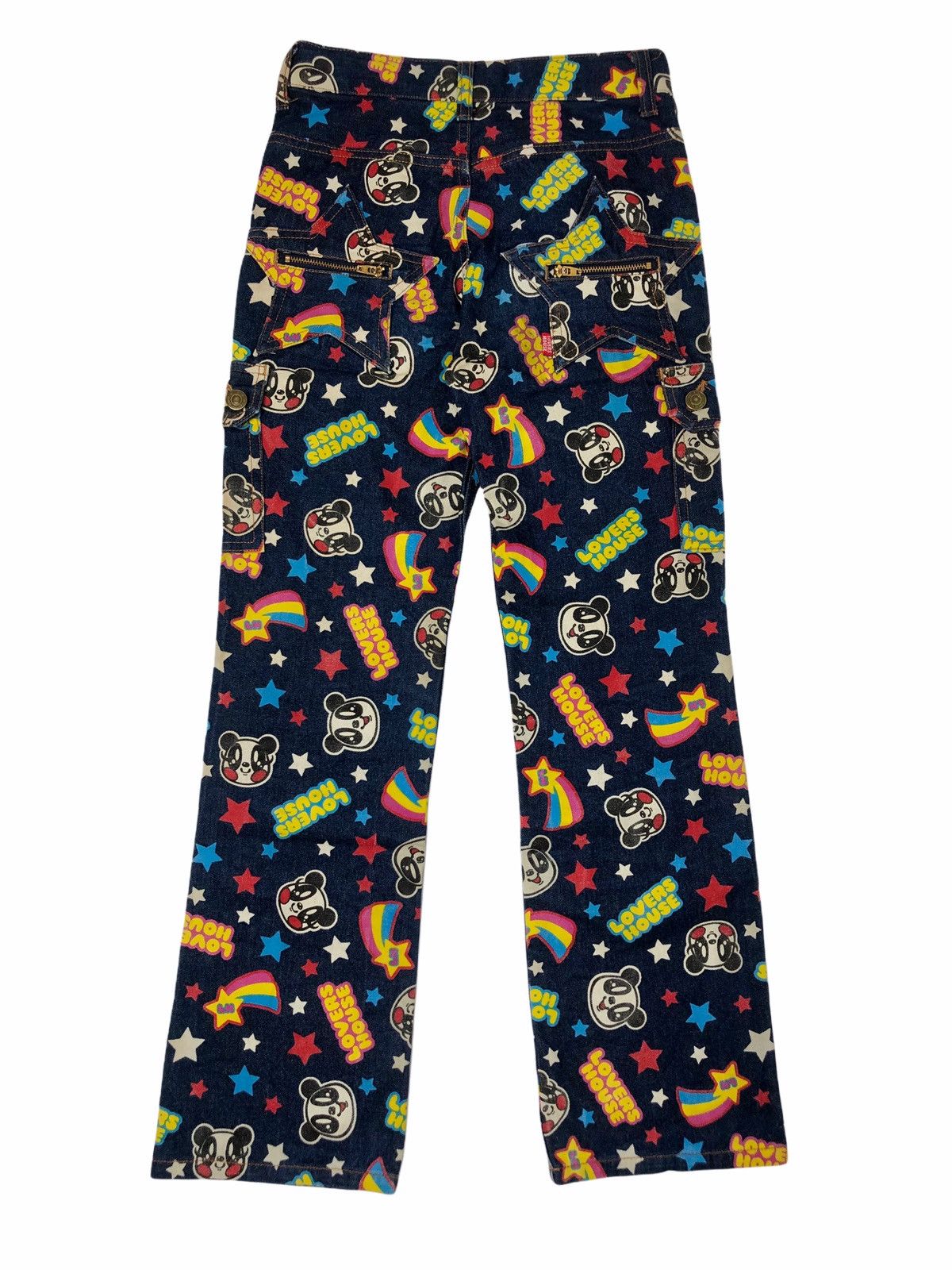 Hysteric Glamour 00s Lovers House Fullprinted Panda Denim Pants Size US 28 / EU 44 - 3 Thumbnail