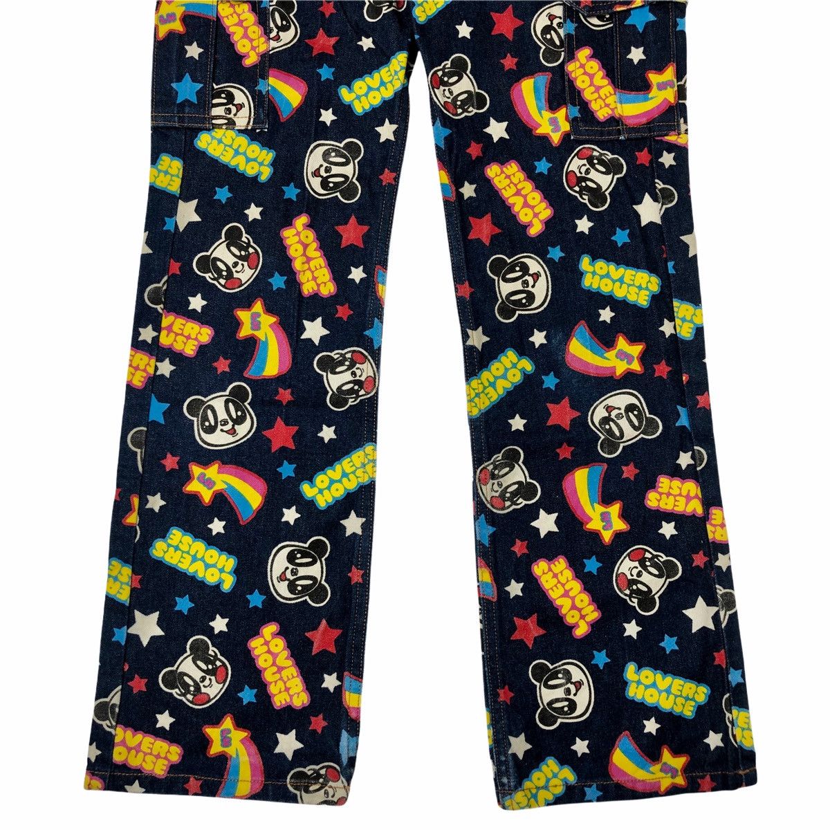 Hysteric Glamour 00s Lovers House Fullprinted Panda Denim Pants Size US 28 / EU 44 - 4 Thumbnail