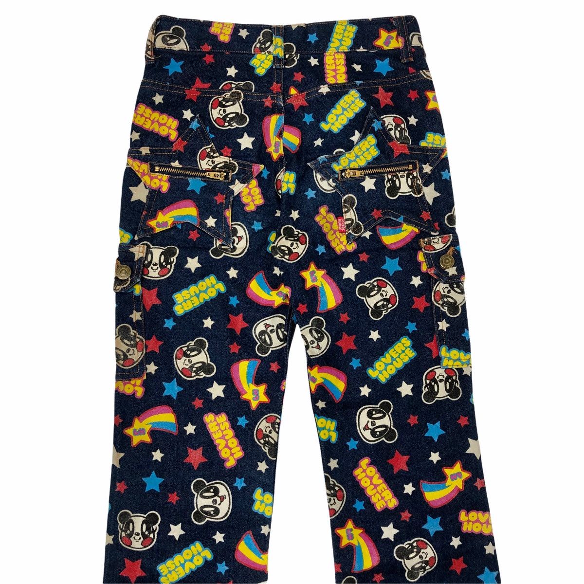 Hysteric Glamour 00s Lovers House Fullprinted Panda Denim Pants Size US 28 / EU 44 - 6 Thumbnail
