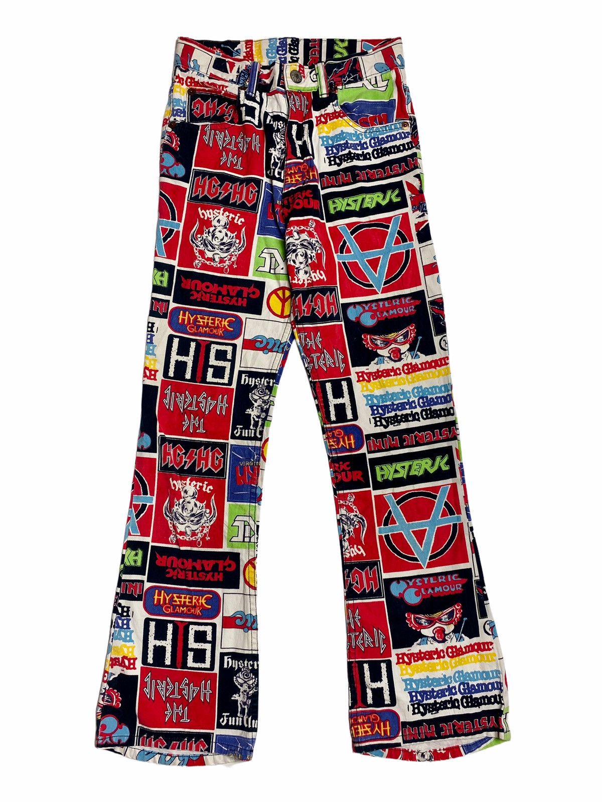 image of 90's Hysteric Glamour Printed Heavy Metal Pants, Men's (Size 26)