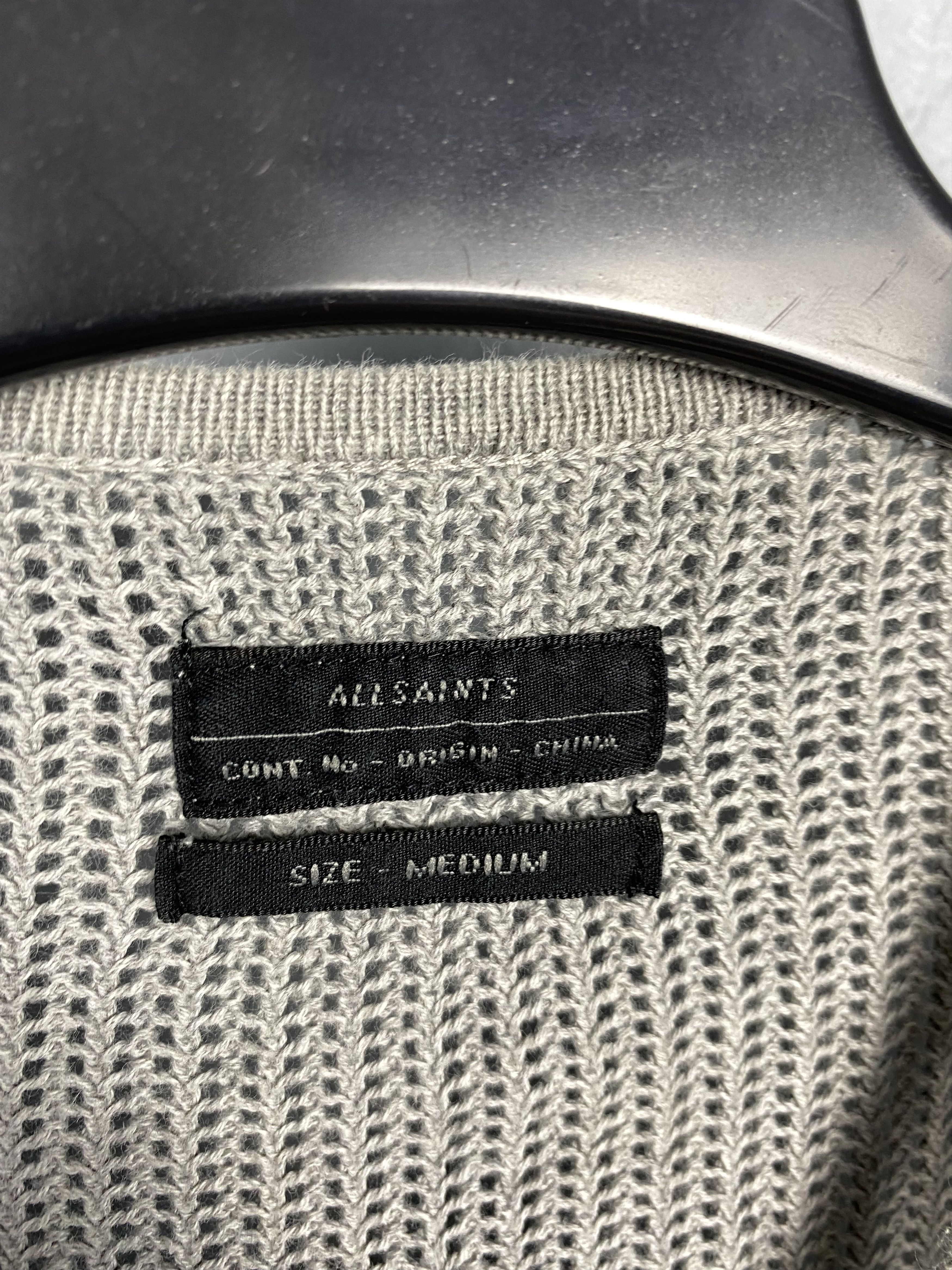 Allsaints Allsaints Mens Full Zip Mesh Knit Sweater Size US M / EU 48-50 / 2 - 4 Thumbnail