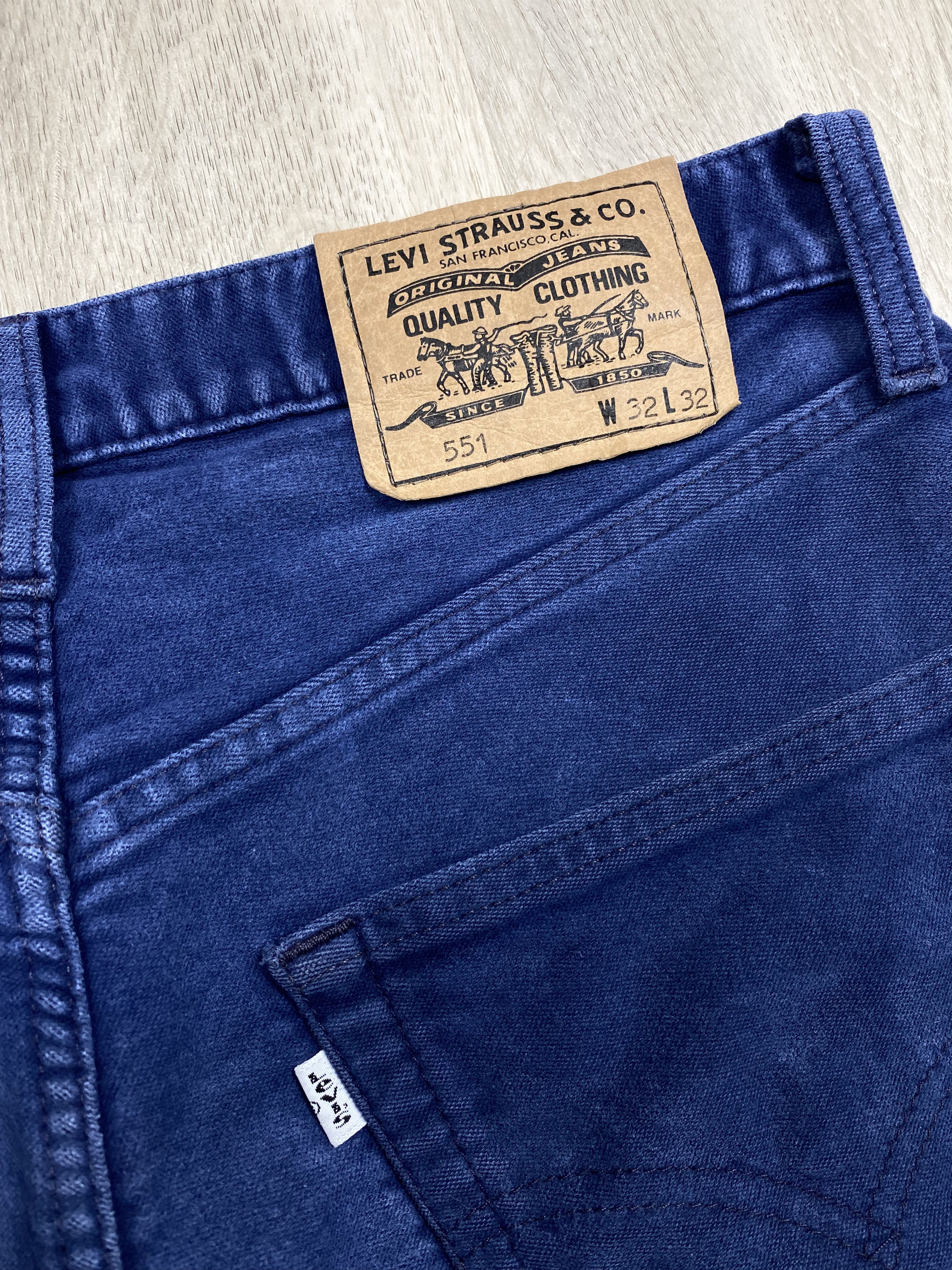 Levi's Levi's 551 Vintage Velor Denim Pants White Tab Jeans Size US 32 / EU 48 - 3 Thumbnail