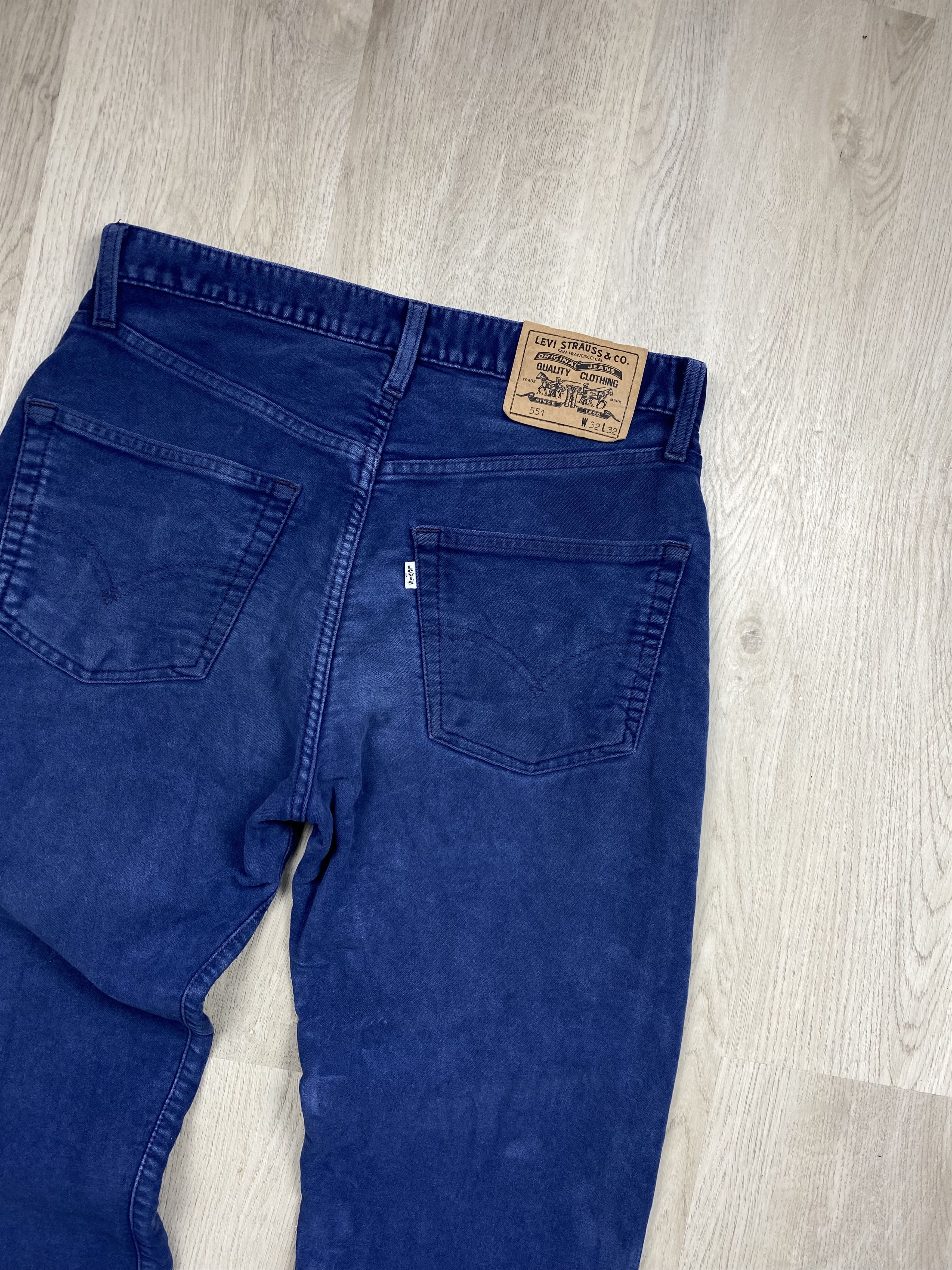 Levi's Levi's 551 Vintage Velor Denim Pants White Tab Jeans Size US 32 / EU 48 - 2 Thumbnail