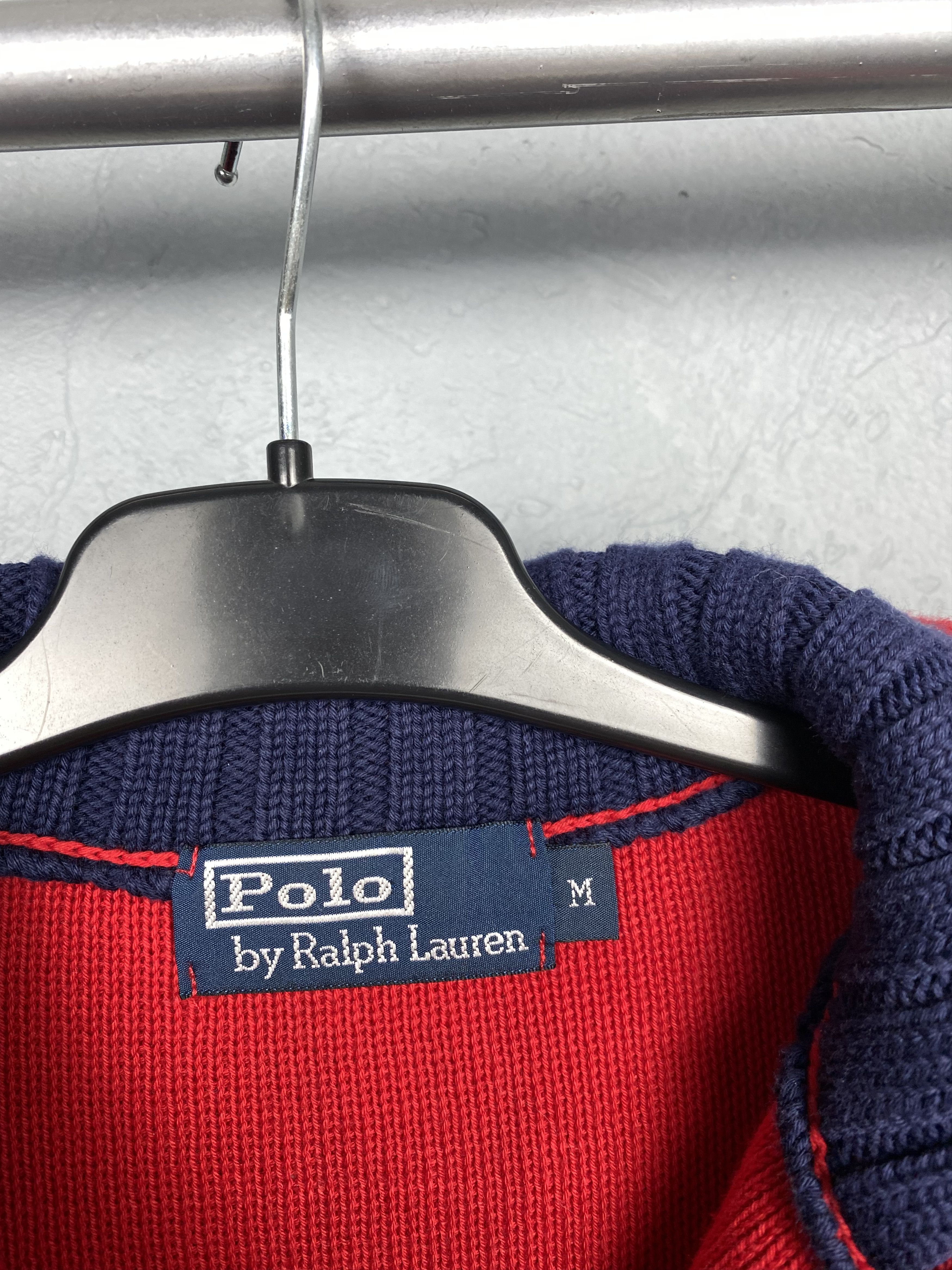 Polo Ralph Lauren × Ralph Lauren × Vintage Polo Ralph Lauren Vintage Mens 1\4 Quarter Zip Sweater Size US M / EU 48-50 / 2 - 4 Thumbnail
