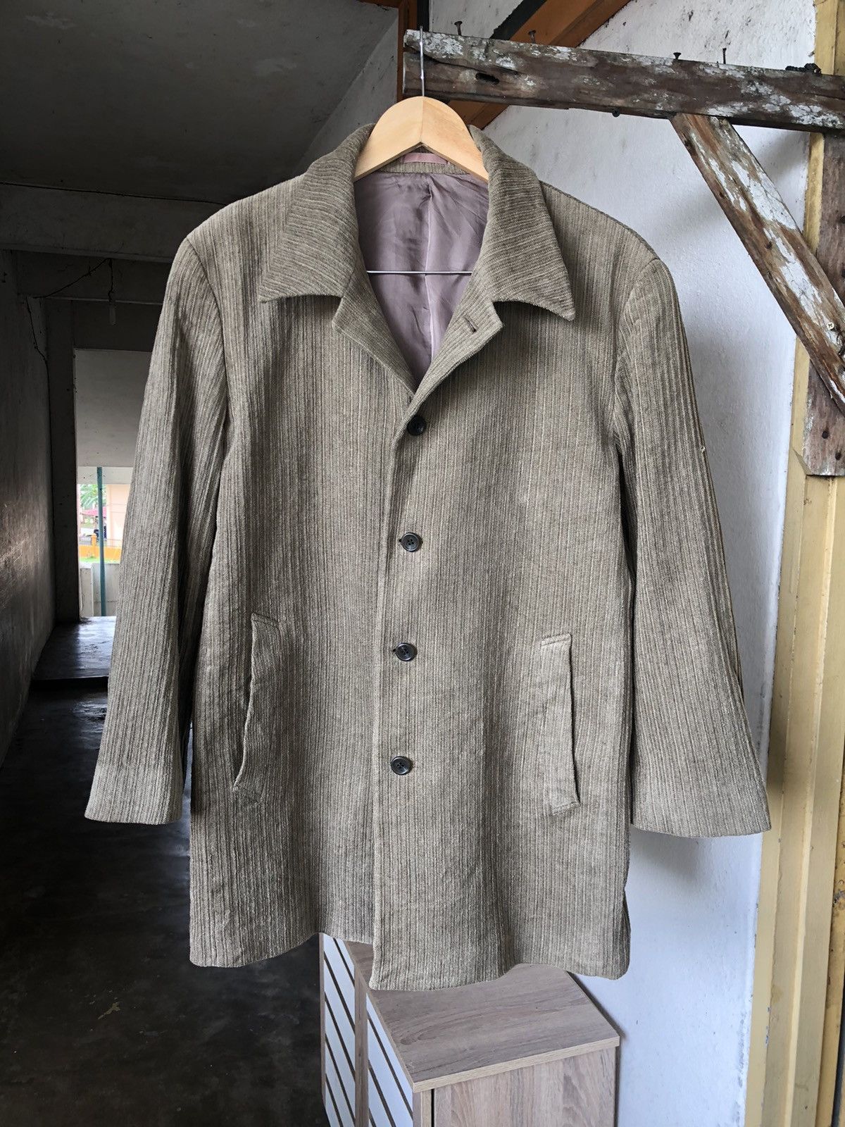 Issey Miyake Vintage Tete Homme Issey Miyake Corduroy Blazer Jacket Size US XL / EU 56 / 4 - 7 Thumbnail