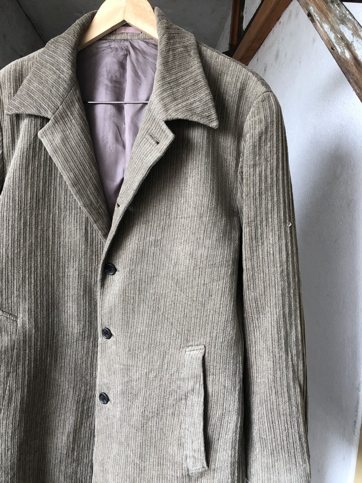 Issey Miyake Vintage Tete Homme Issey Miyake Corduroy Blazer Jacket Size US XL / EU 56 / 4 - 9 Thumbnail