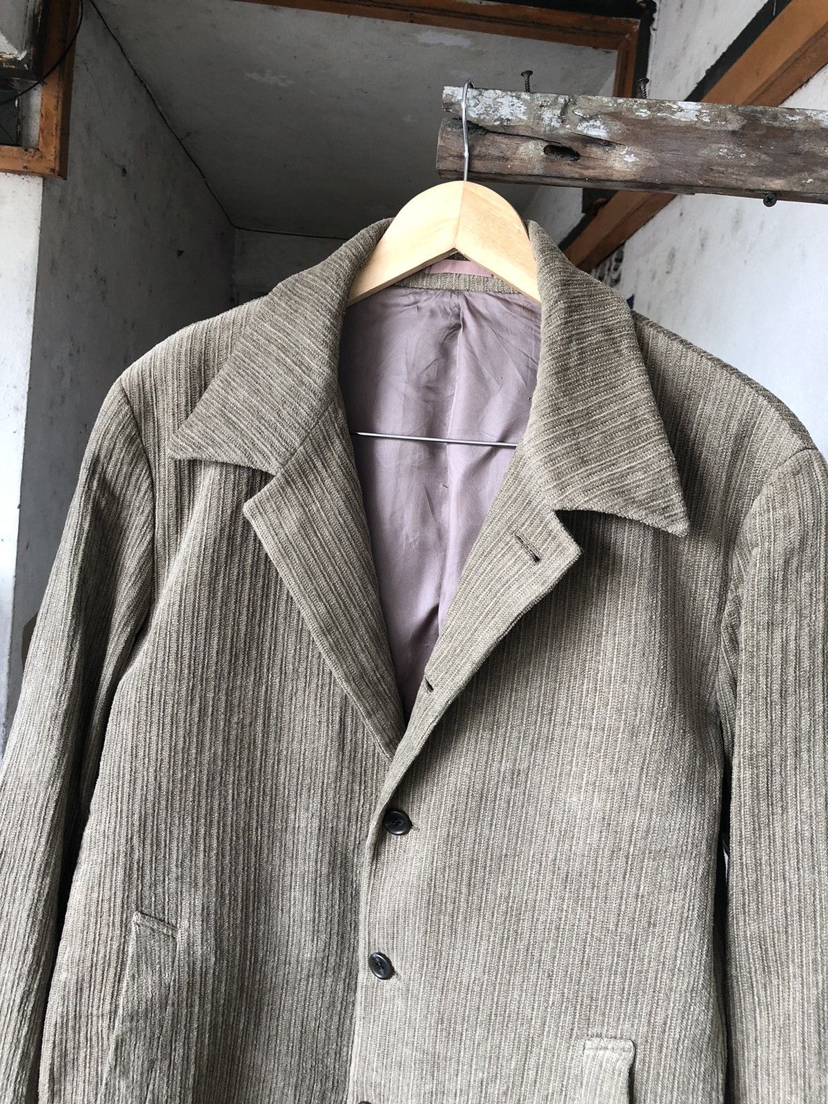 Issey Miyake Vintage Tete Homme Issey Miyake Corduroy Blazer Jacket Size US XL / EU 56 / 4 - 8 Thumbnail
