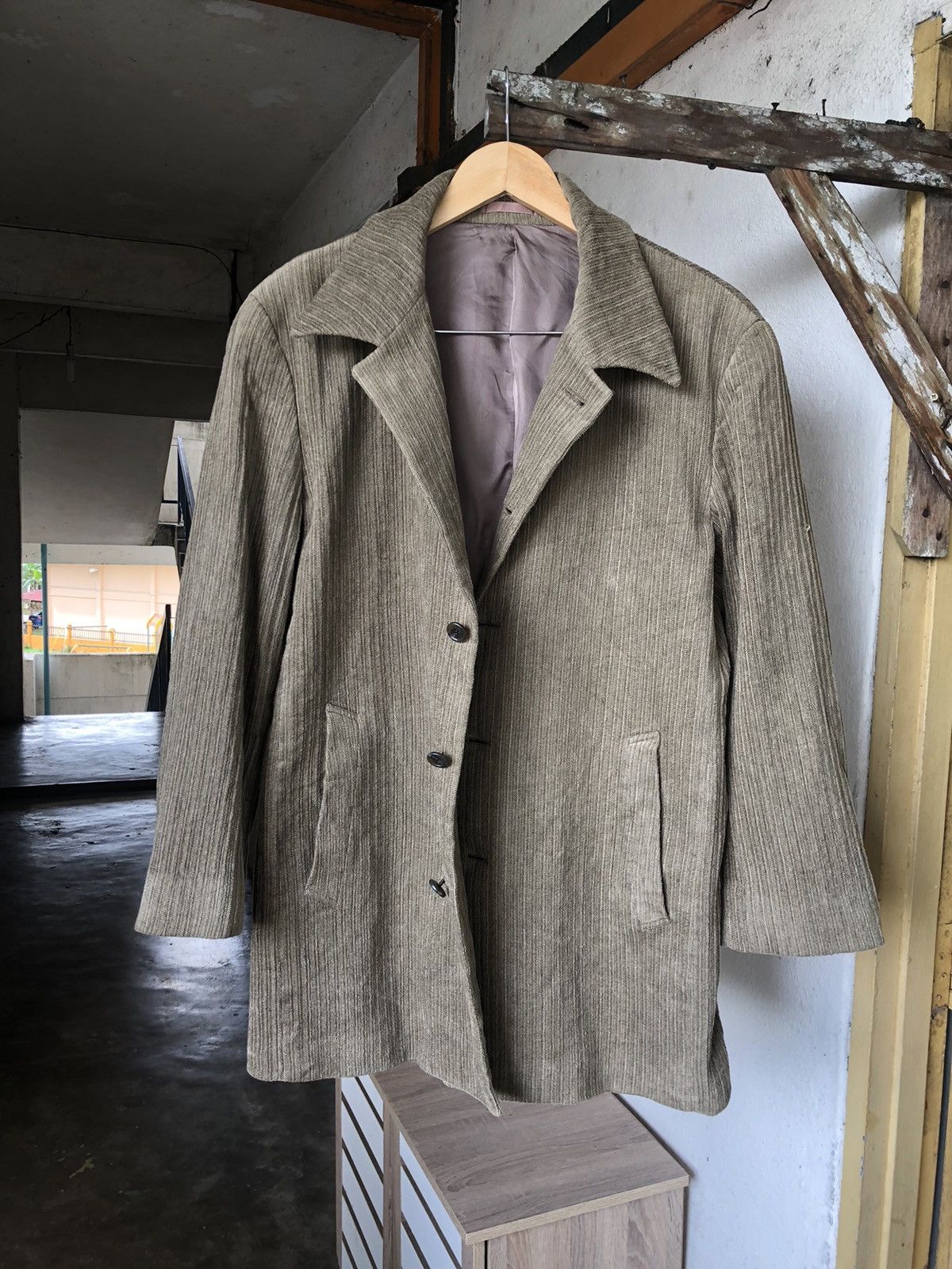 Issey Miyake Vintage Tete Homme Issey Miyake Corduroy Blazer Jacket Size US XL / EU 56 / 4 - 6 Thumbnail