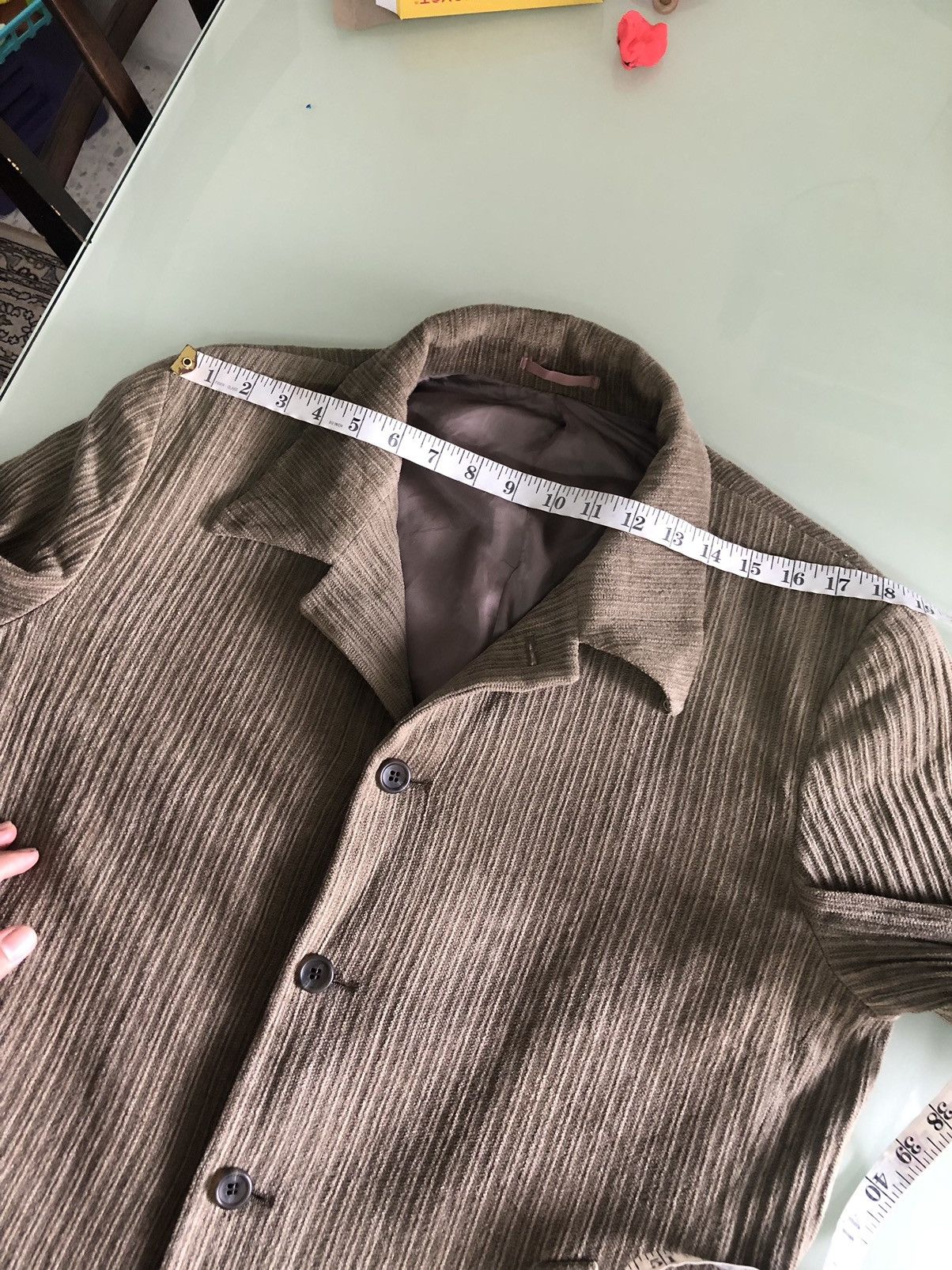 Issey Miyake Vintage Tete Homme Issey Miyake Corduroy Blazer Jacket Size US XL / EU 56 / 4 - 18 Thumbnail