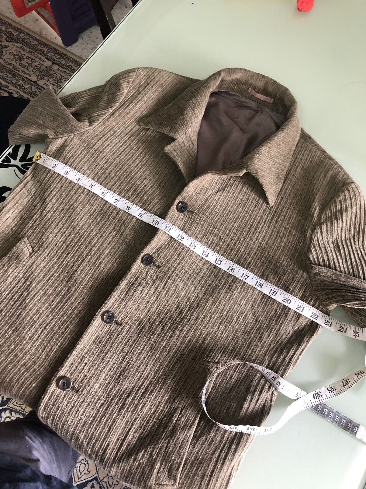 Issey Miyake Vintage Tete Homme Issey Miyake Corduroy Blazer Jacket Size US XL / EU 56 / 4 - 17 Thumbnail
