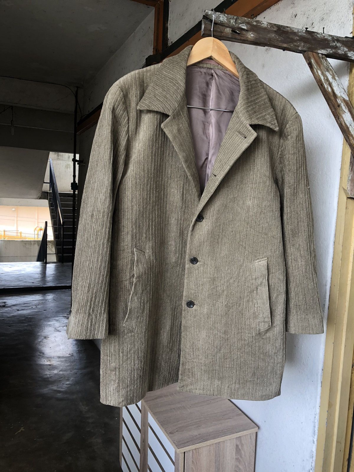Issey Miyake Vintage Tete Homme Issey Miyake Corduroy Blazer Jacket Size US XL / EU 56 / 4 - 4 Thumbnail