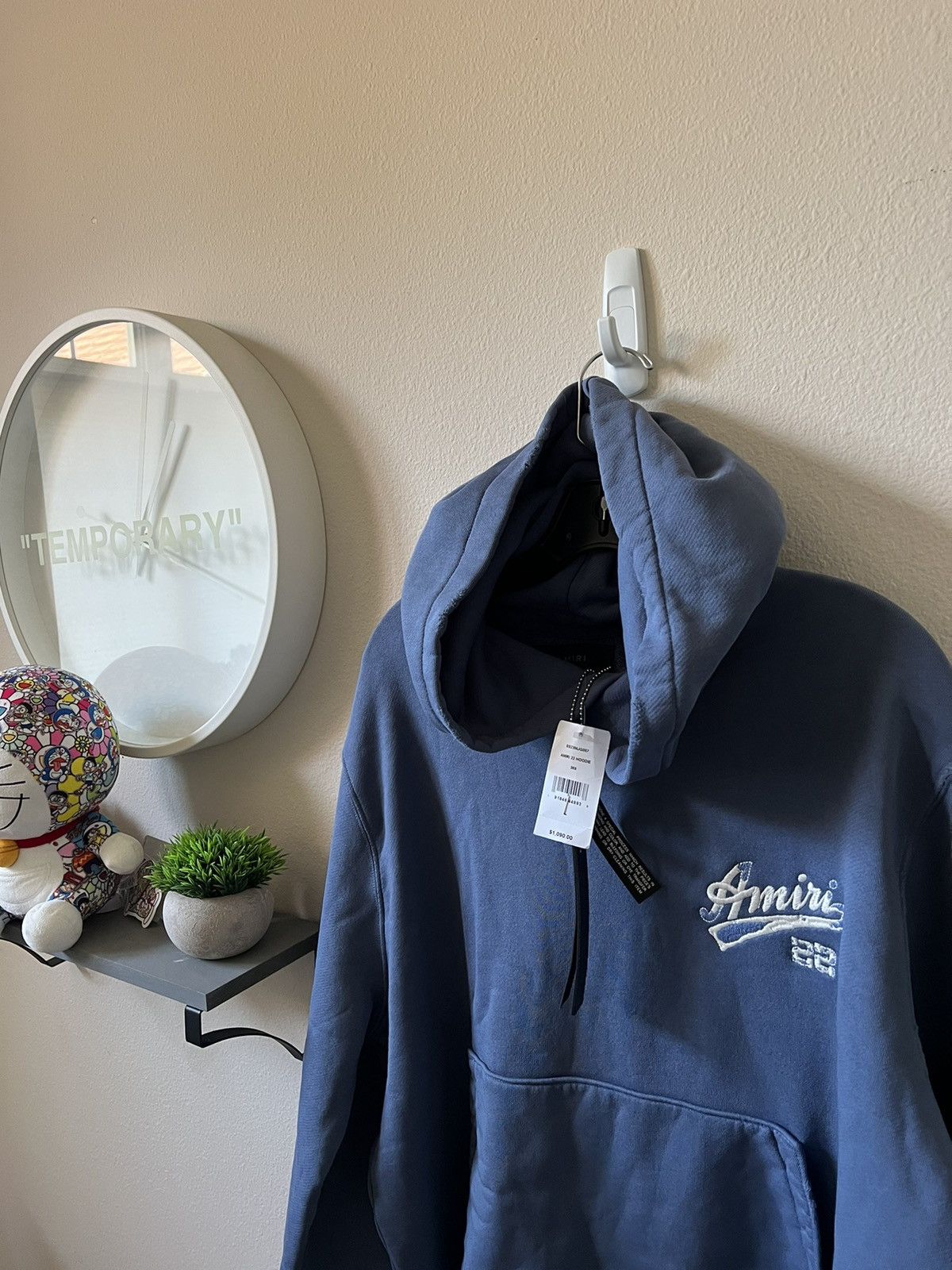 Amiri Amiri Varsity Logo ‘22 Distressed Hoodie Size US L / EU 52-54 / 3 - 3 Thumbnail