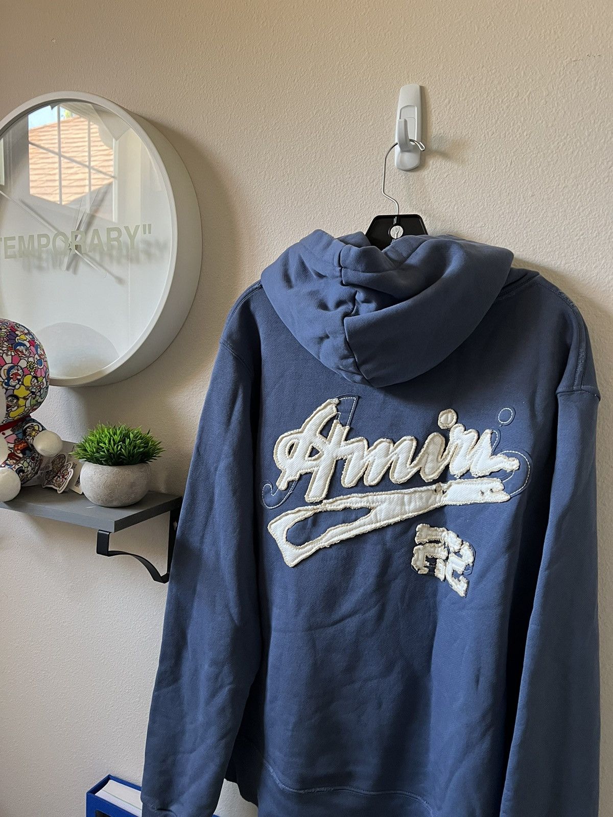 Amiri Amiri Varsity Logo ‘22 Distressed Hoodie Size US L / EU 52-54 / 3 - 7 Thumbnail