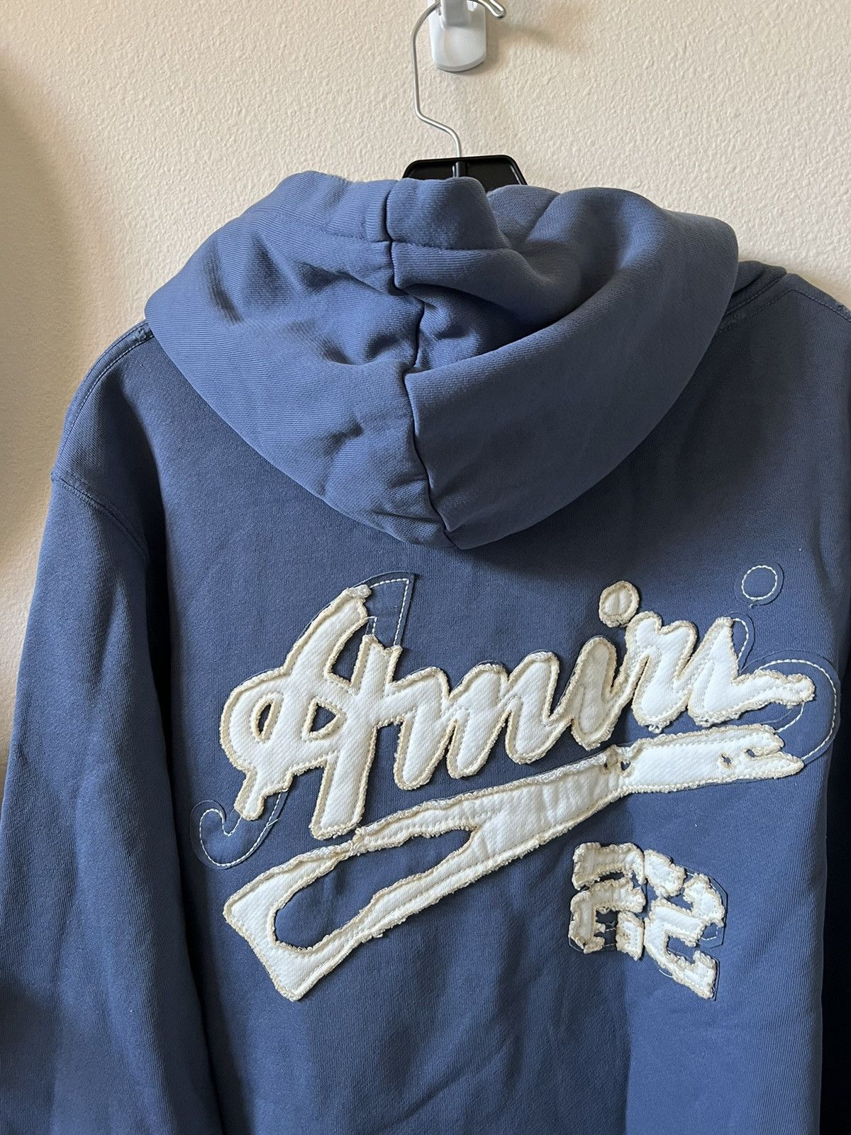 Amiri Amiri Varsity Logo ‘22 Distressed Hoodie Size US L / EU 52-54 / 3 - 8 Thumbnail
