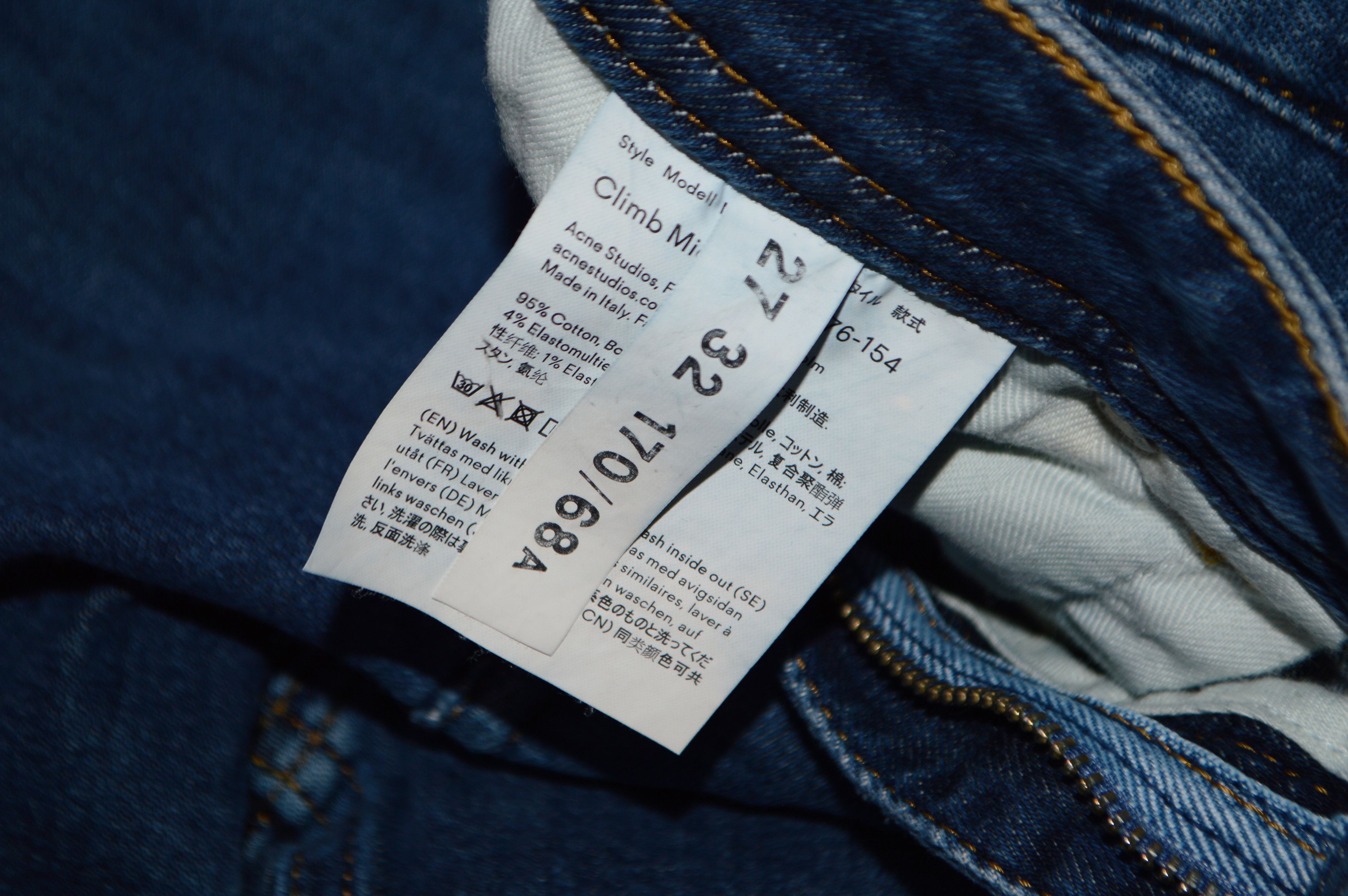 Acne Studios ACNE STUDIOS BLÅ KONST Climb Mid Blue Jeans Size 27" / US 4 / IT 40 - 8 Thumbnail
