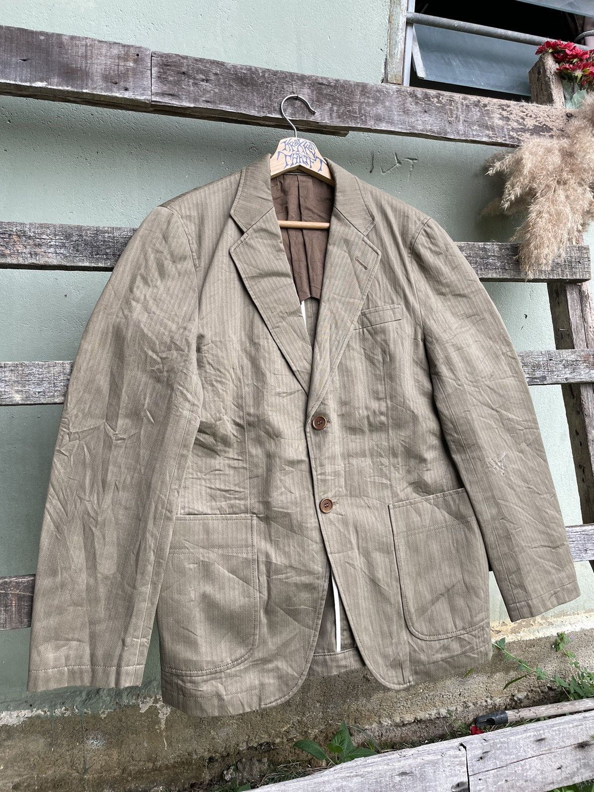 Designer × Japanese Brand × Yohji Yamamoto Vintage AAR Yohji Yamamoto Design Studio Jacket Japan Size US M / EU 48-50 / 2 - 3 Thumbnail