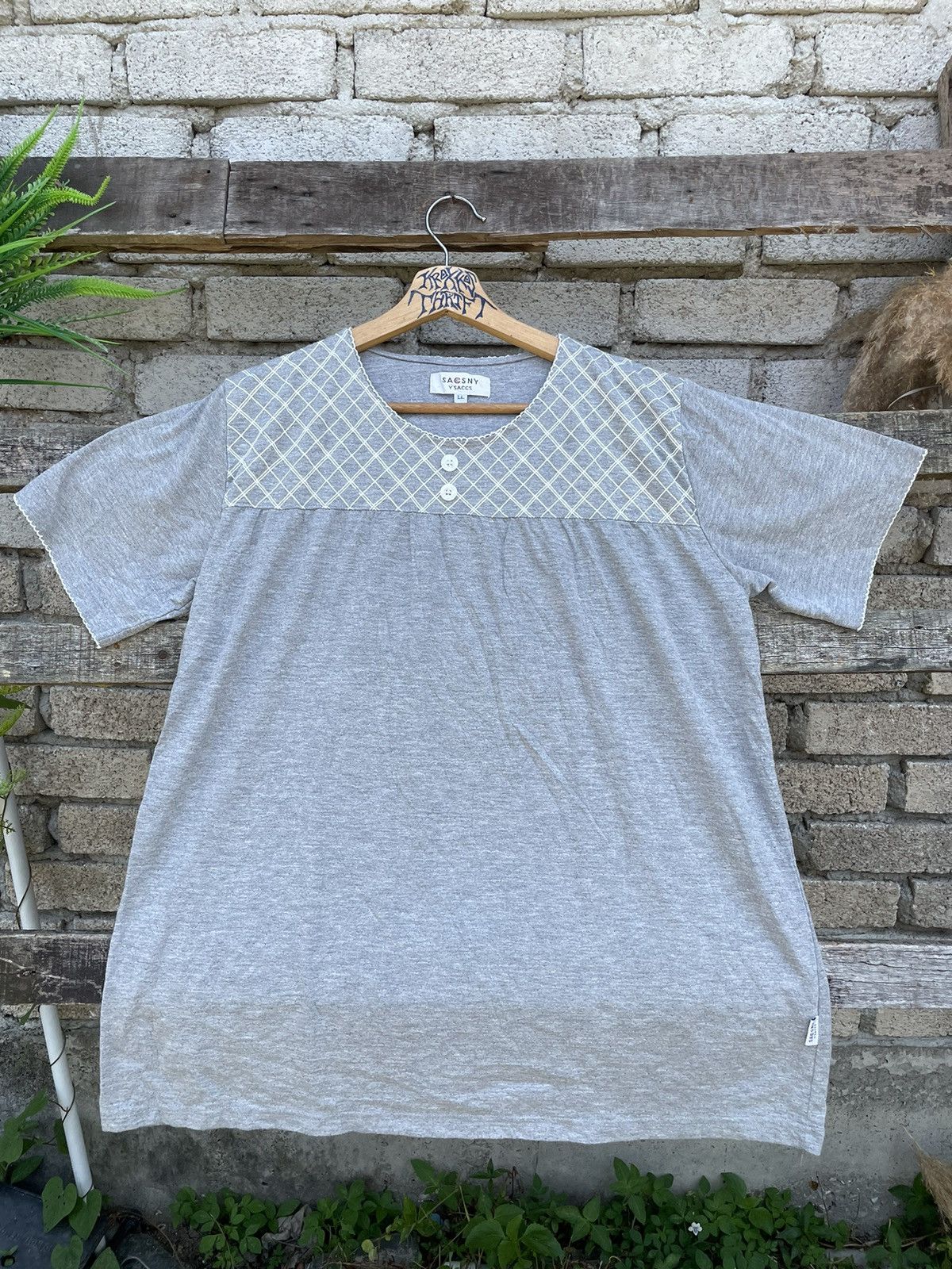 Designer × Japanese Brand × Yohji Yamamoto 💥Yohji Yamamoto X Y’saccs Women Tee Size L / US 10 / IT 46 - 1 Thumbnail