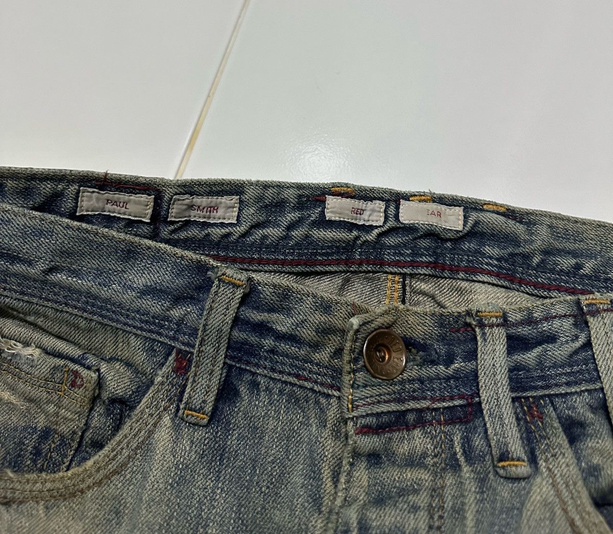 Vintage 30x29 Vintage red ear patchwork jeans Size US 30 / EU 46 - 5 Thumbnail