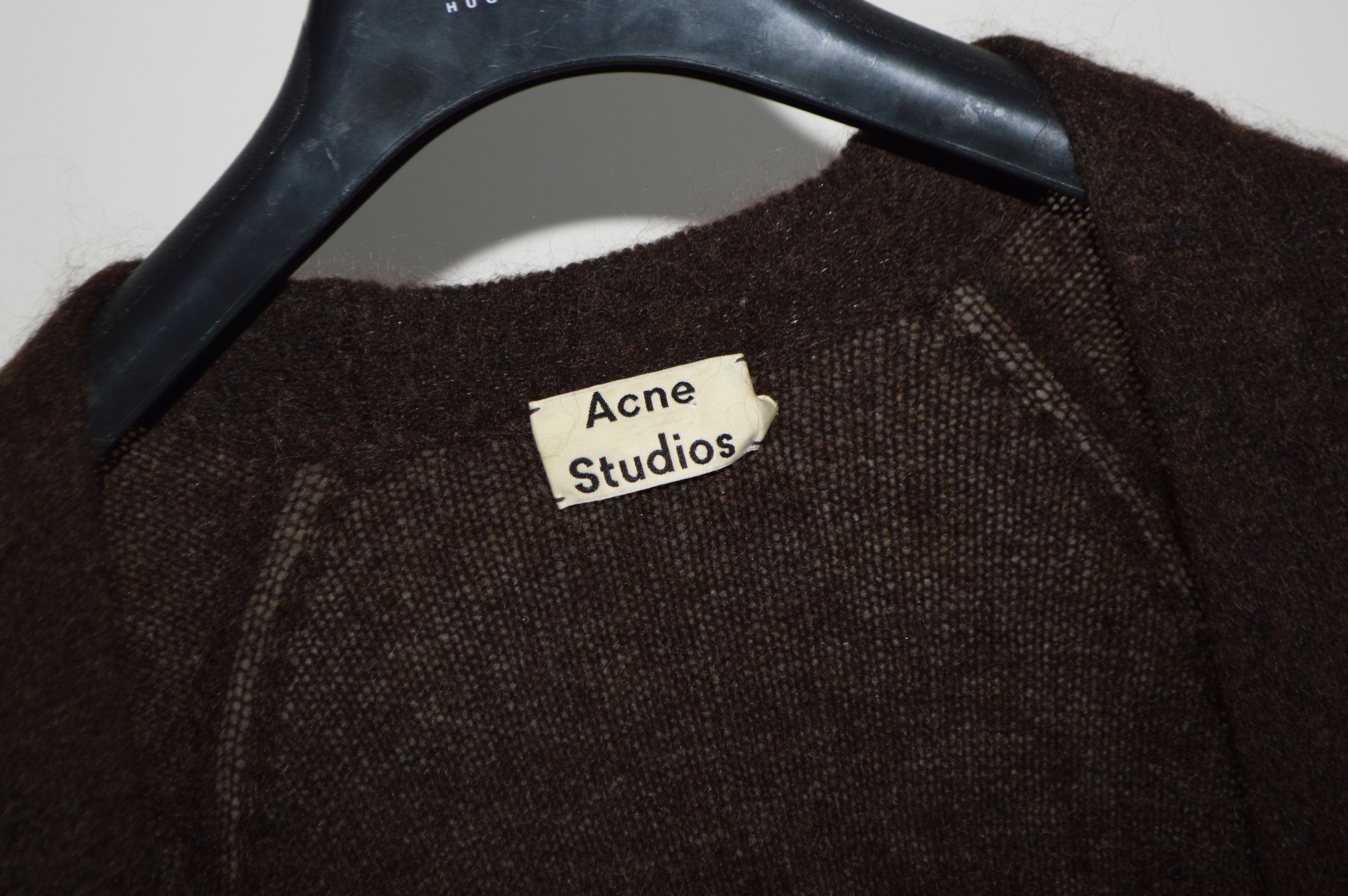 Acne Studios Acne Studios Raya Short Mohair Wool Cardigan Size XS / US 0-2 / IT 36-38 - 3 Thumbnail