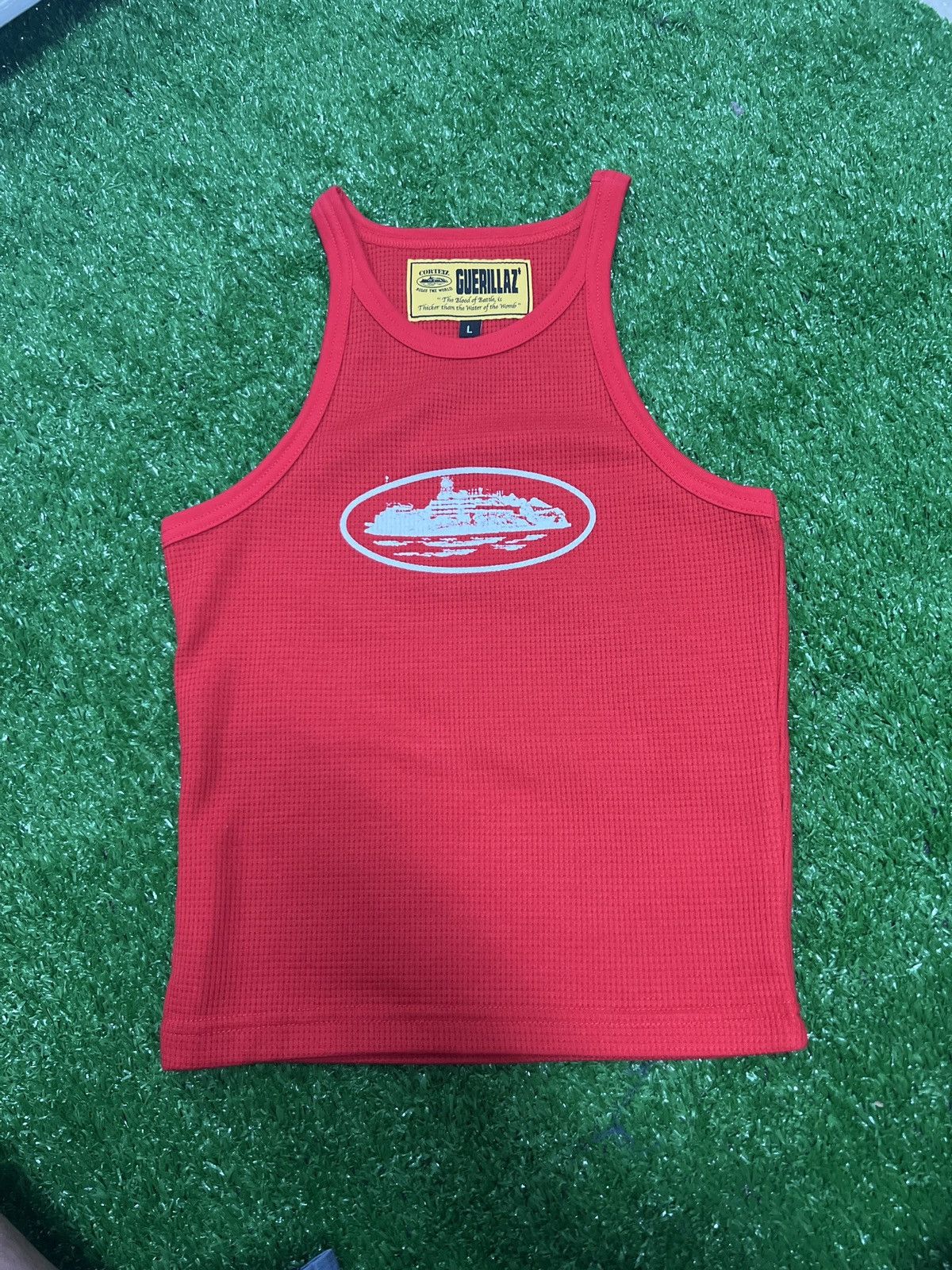 corteiz tank top red