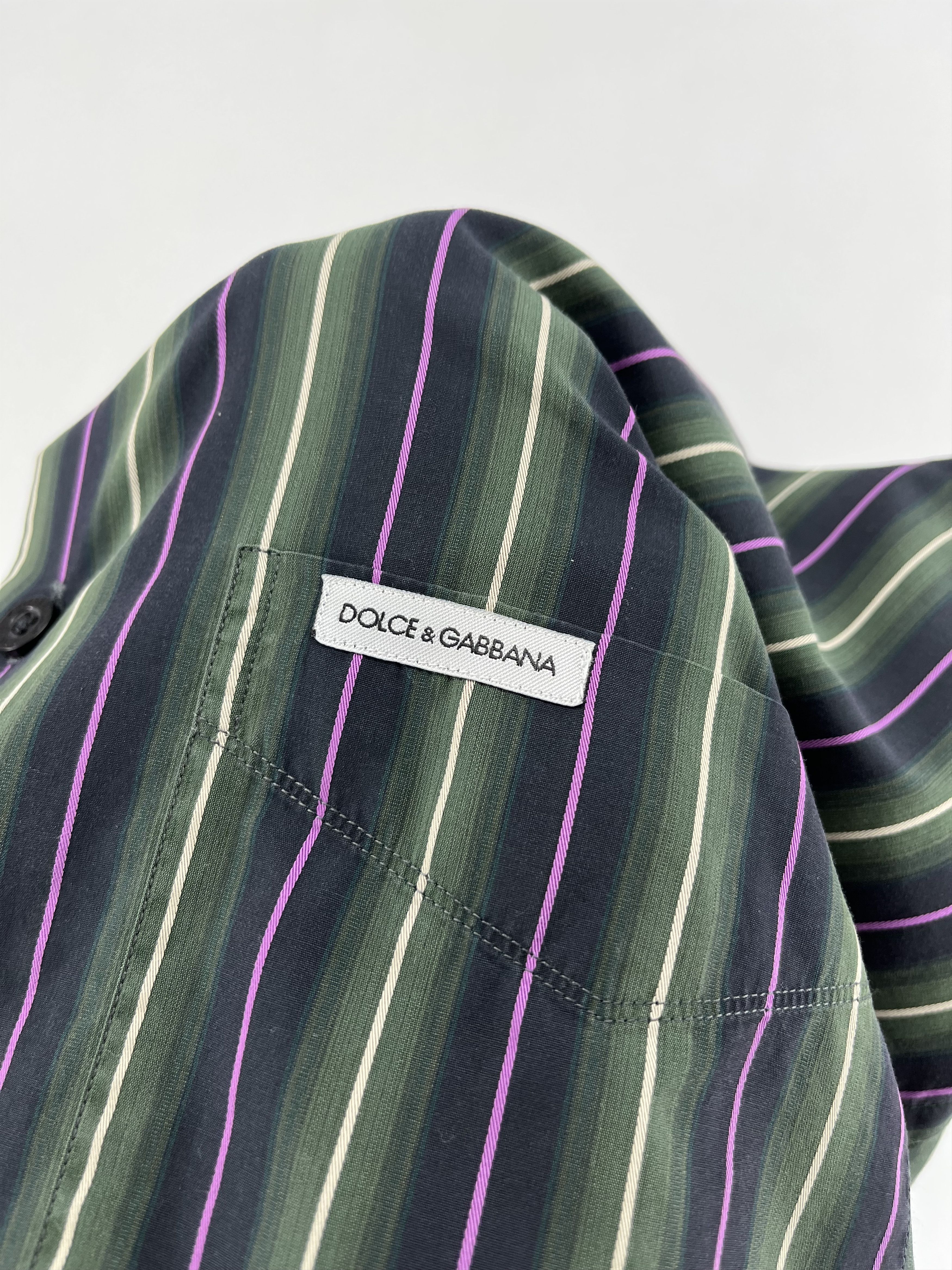 Dolce & Gabbana Dolce & Gabbana D&G Striped Shirt Size L Size US L / EU 52-54 / 3 - 8 Thumbnail