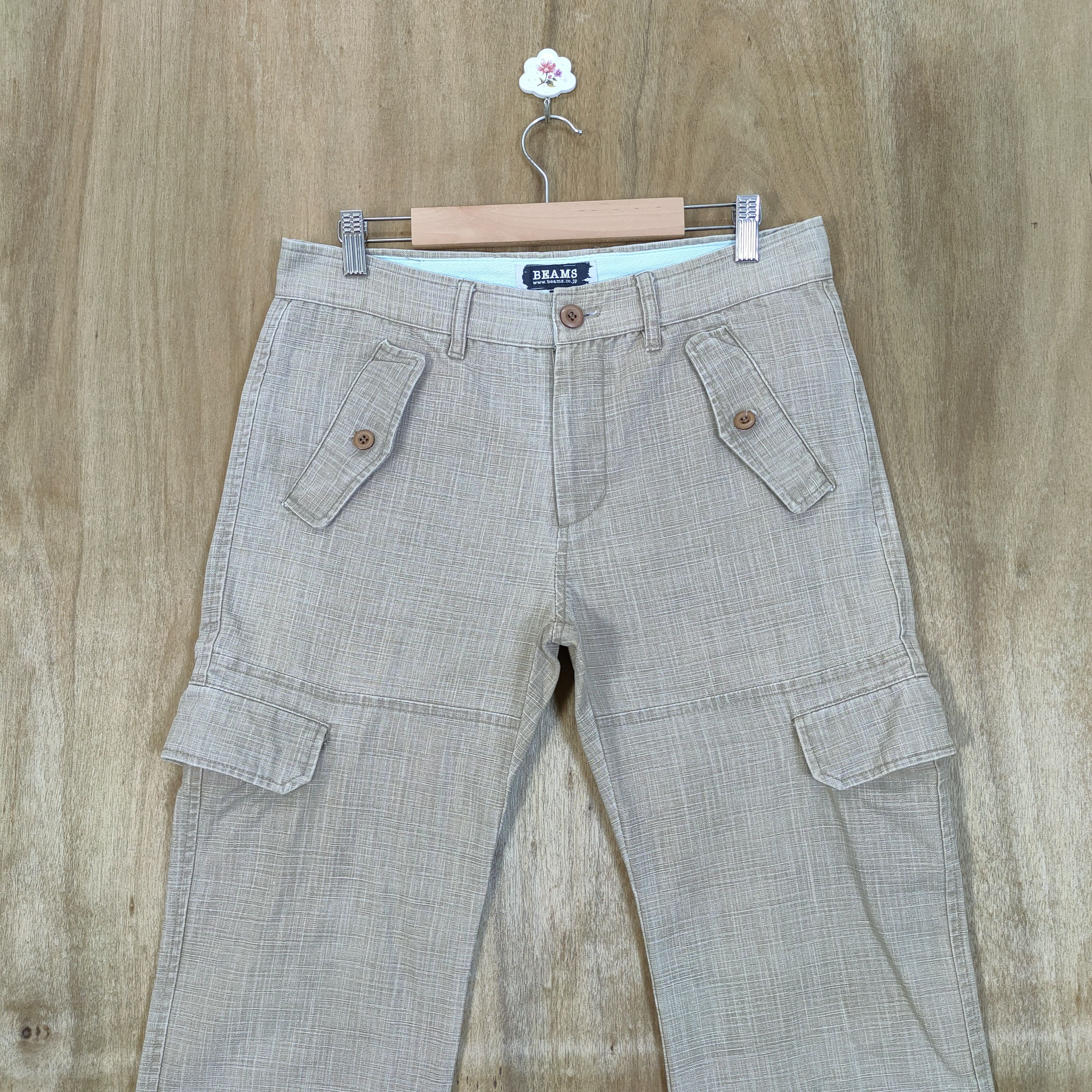 Beams Plus VINTAGE BEAMS FLARE CARGO PANTS Size US 32 / EU 48 - 2 Thumbnail