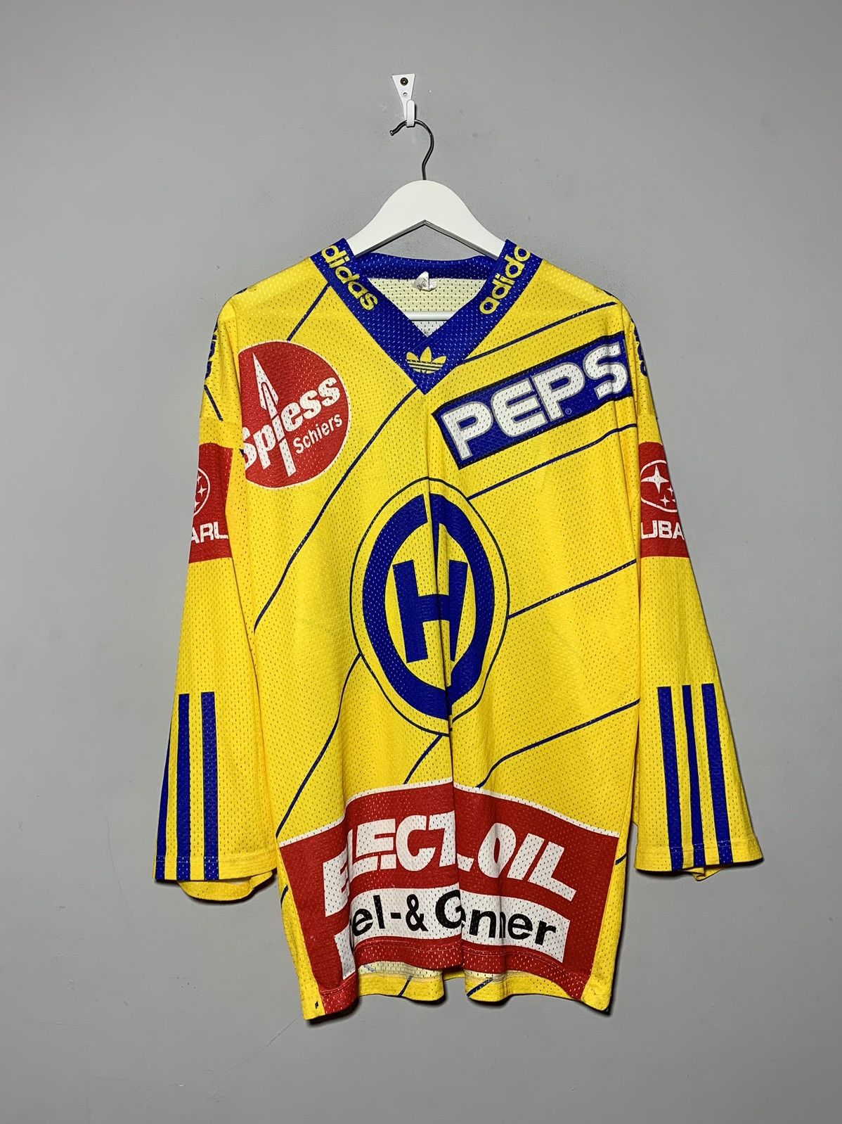 Adidas × NHL × Vintage HC Davos Switzerland Vintage 80-90’s Adidas Hockey Jersey Size US L / EU 52-54 / 3 - 1 Thumbnail