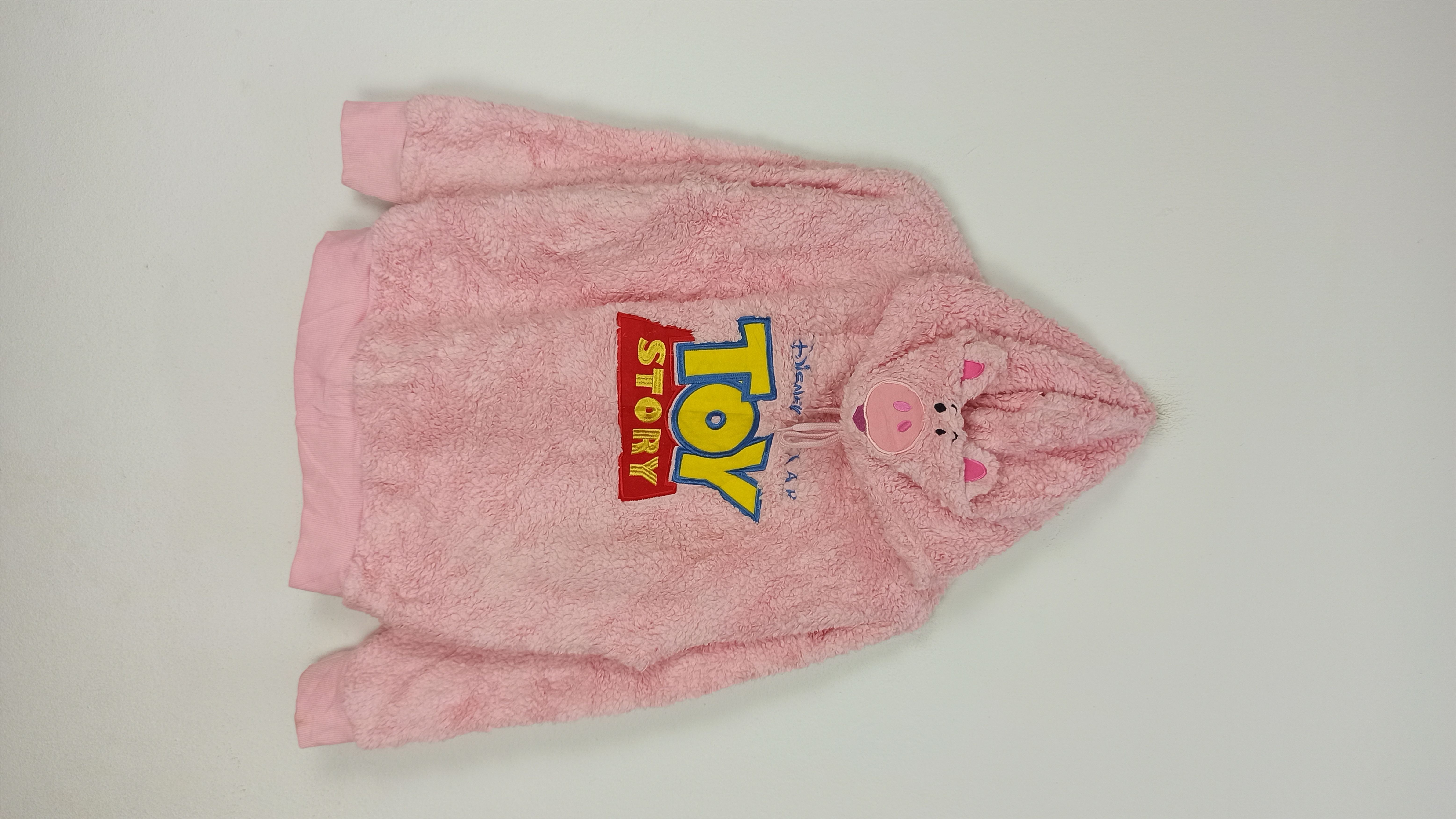 image of Cartoon Network x Disney Hoodie Toy Story Disney Pixar Fleece Fur Big Logo in Pink (Size Large)