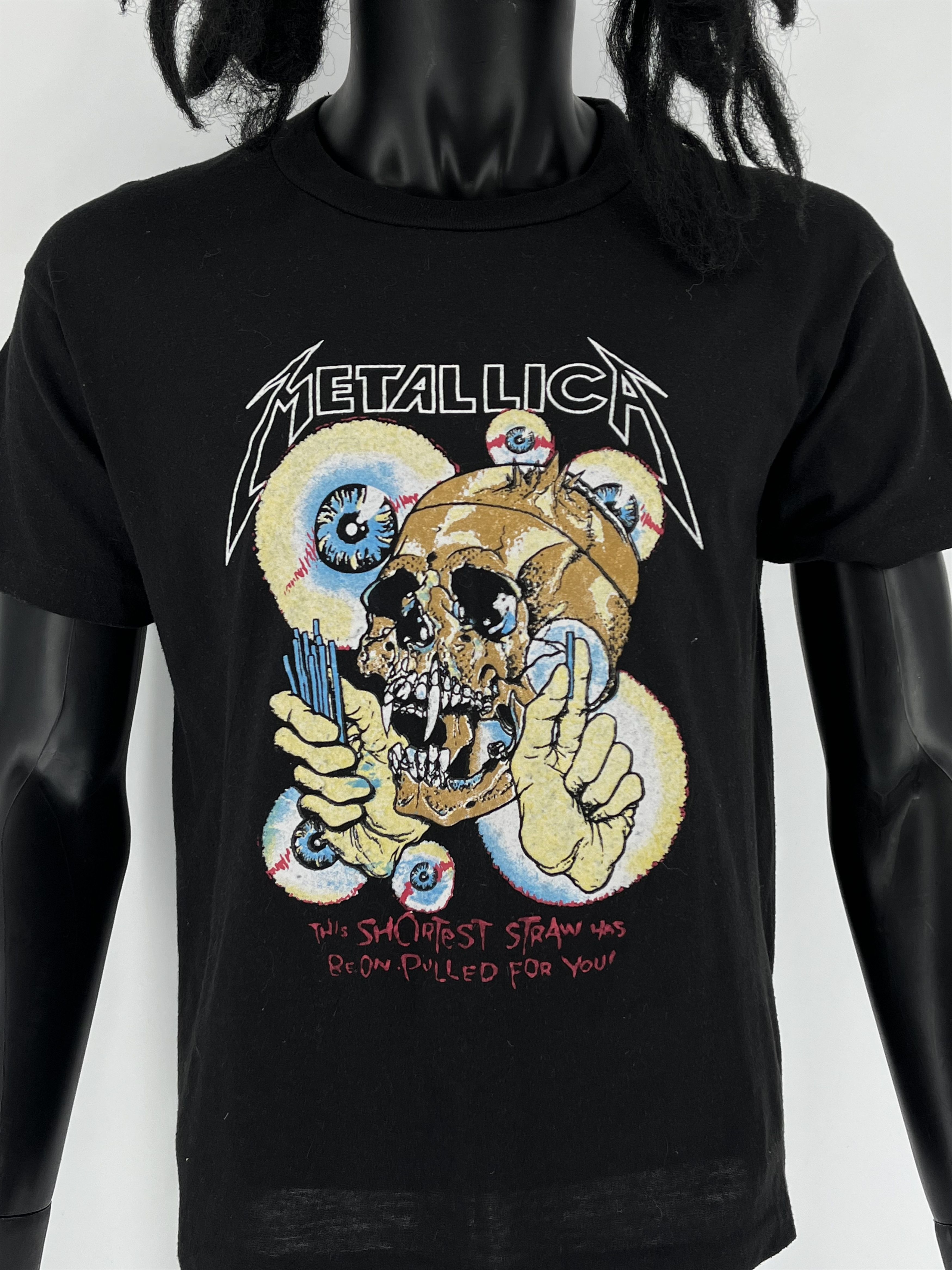 Band Tees Vintage 80s Metallica Pushead Shortest Straw Tee one seam Size US M / EU 48-50 / 2 - 7 Thumbnail