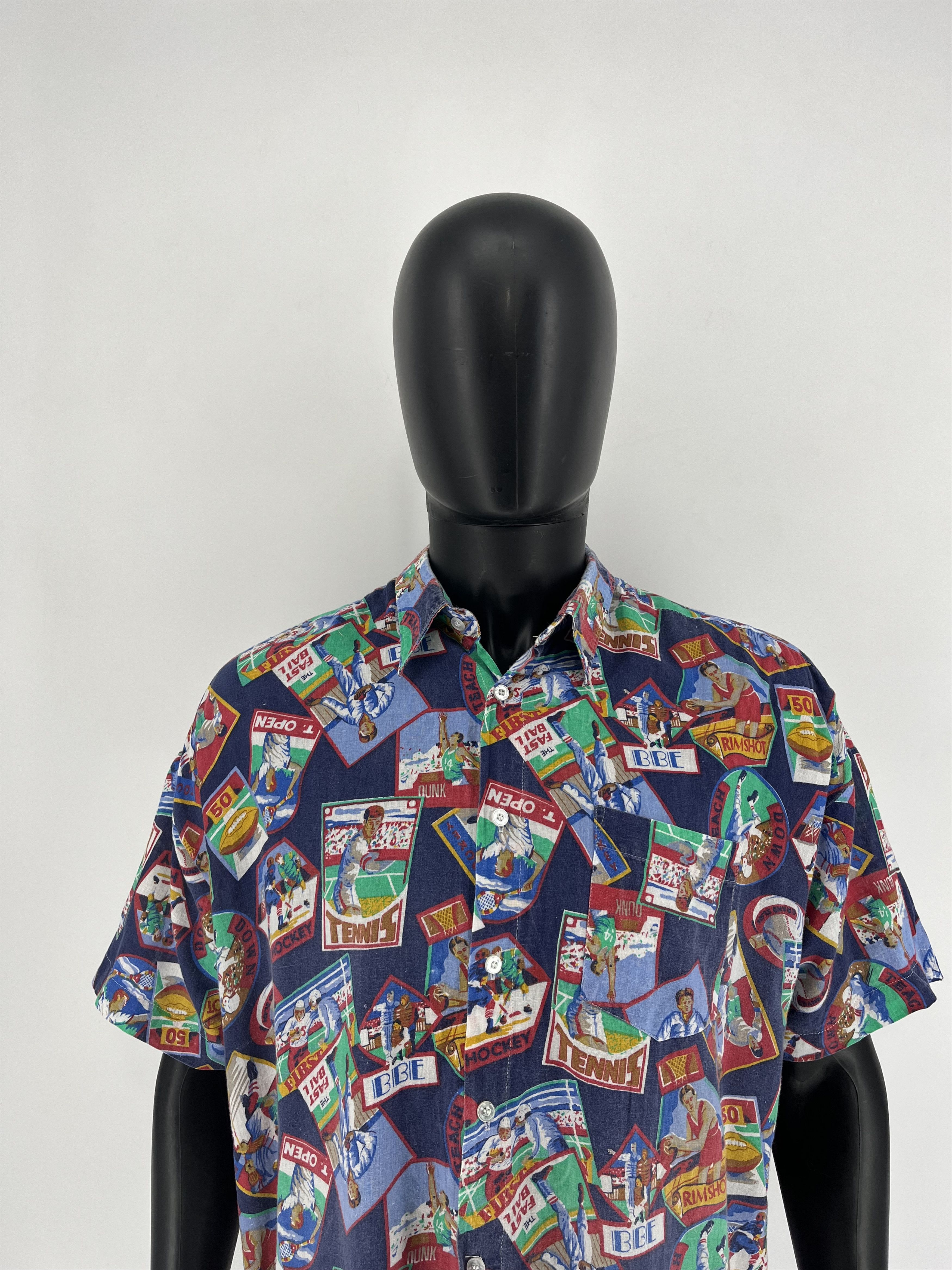 Vintage Vintage Crazy Hawaiian Shirt Beach Surfing Rare Size US XL / EU 56 / 4 - 1 Thumbnail