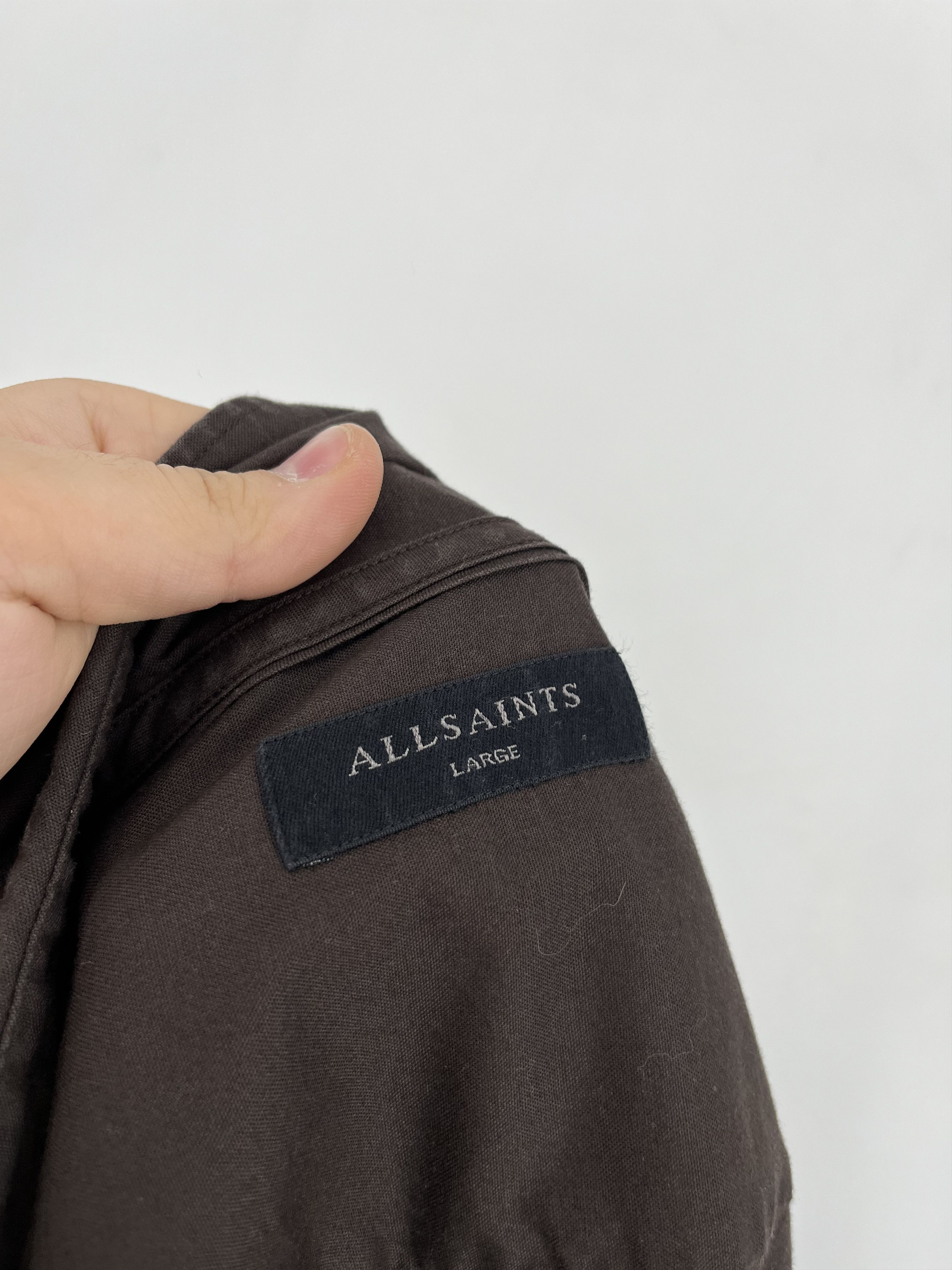 Allsaints Allsaints Long Sleeve Shirt Streetwear Y2k Style Size L Size US L / EU 52-54 / 3 - 7 Thumbnail