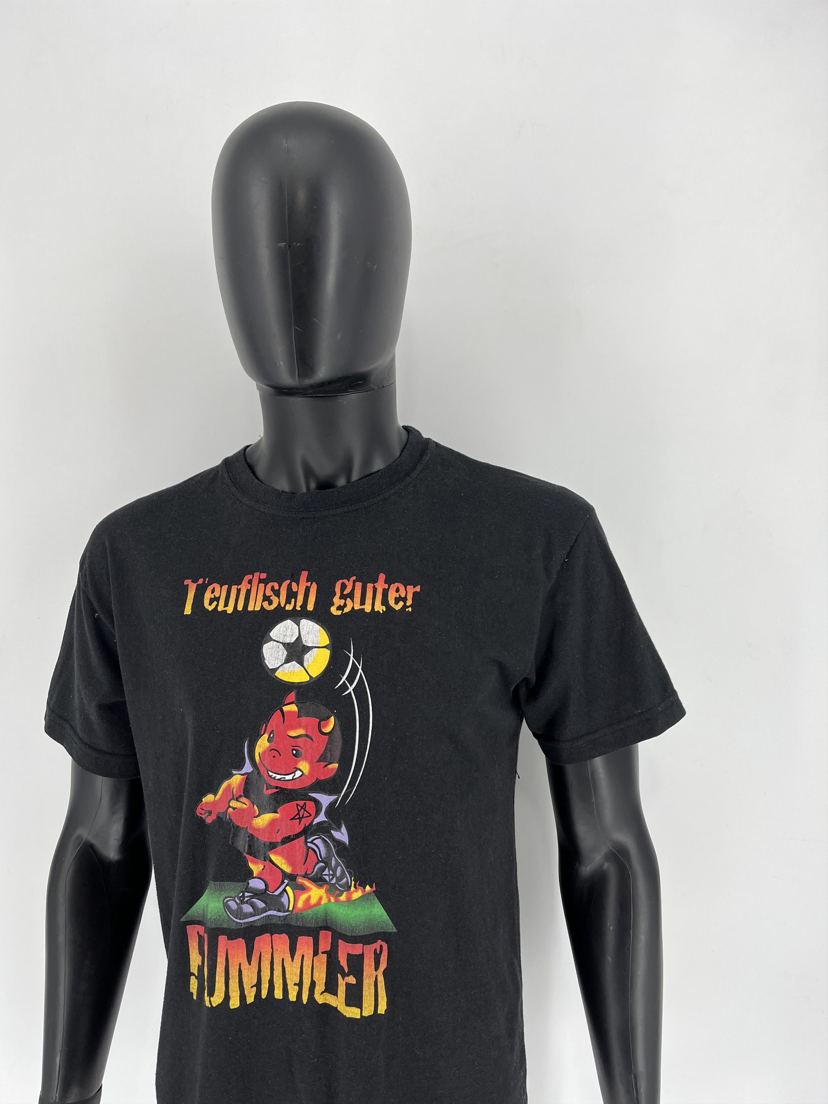 Vintage Vintage Y2K ADULT "teuflisch guter fummler" Art tee Size US M / EU 48-50 / 2 - 4 Thumbnail