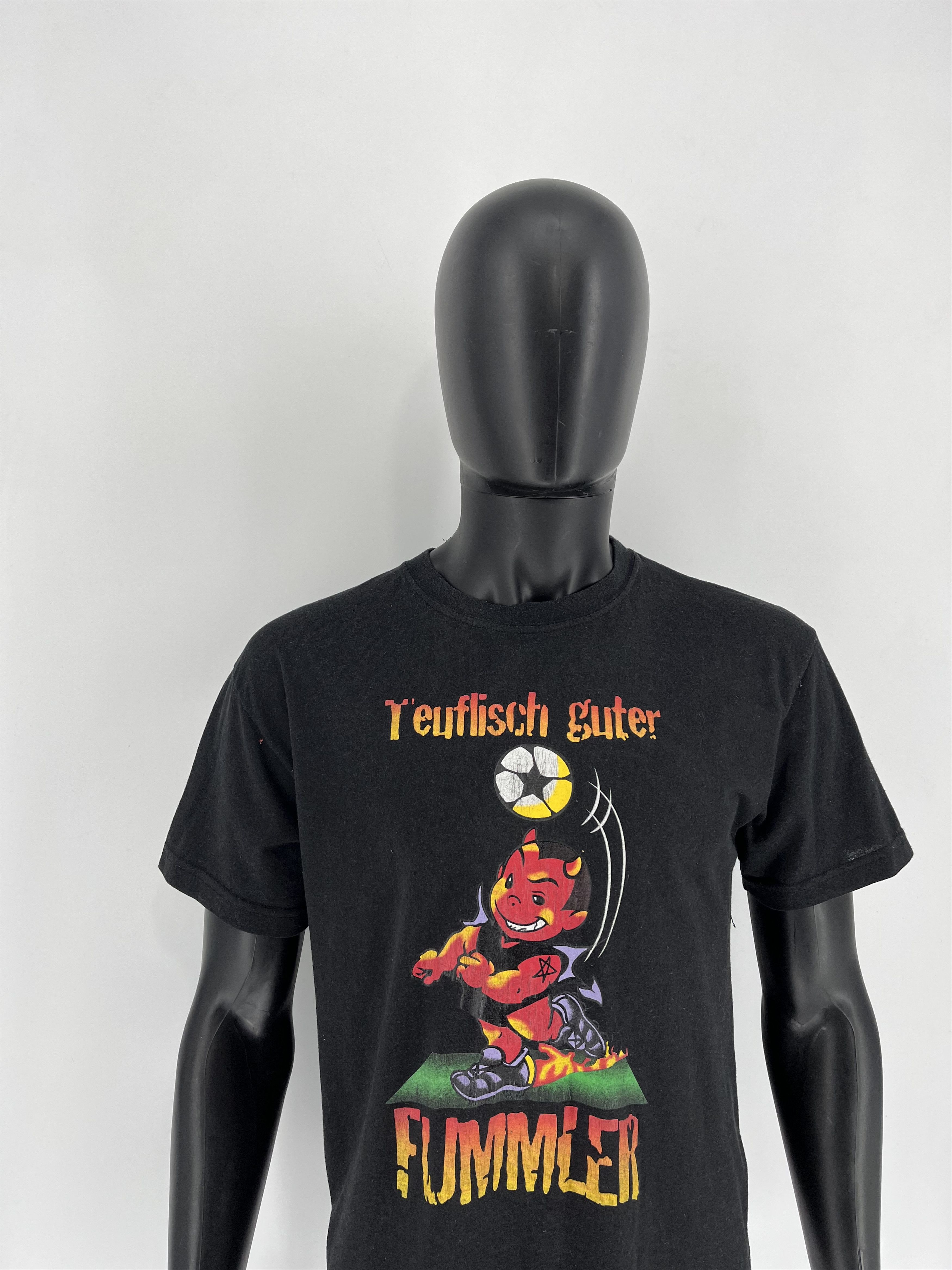 Vintage Vintage Y2K ADULT "teuflisch guter fummler" Art tee Size US M / EU 48-50 / 2 - 3 Thumbnail