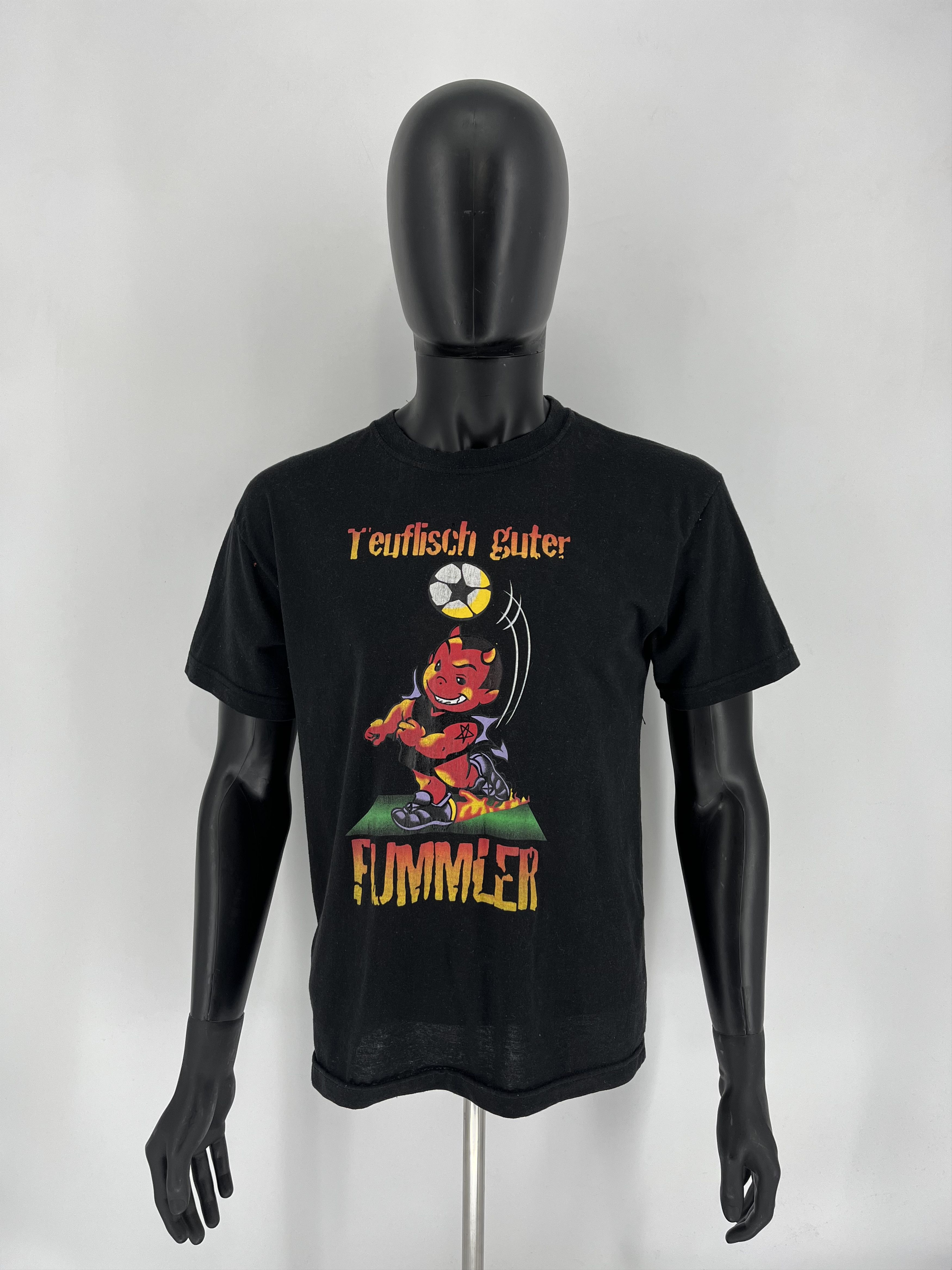 Vintage Vintage Y2K ADULT "teuflisch guter fummler" Art tee Size US M / EU 48-50 / 2 - 2 Thumbnail