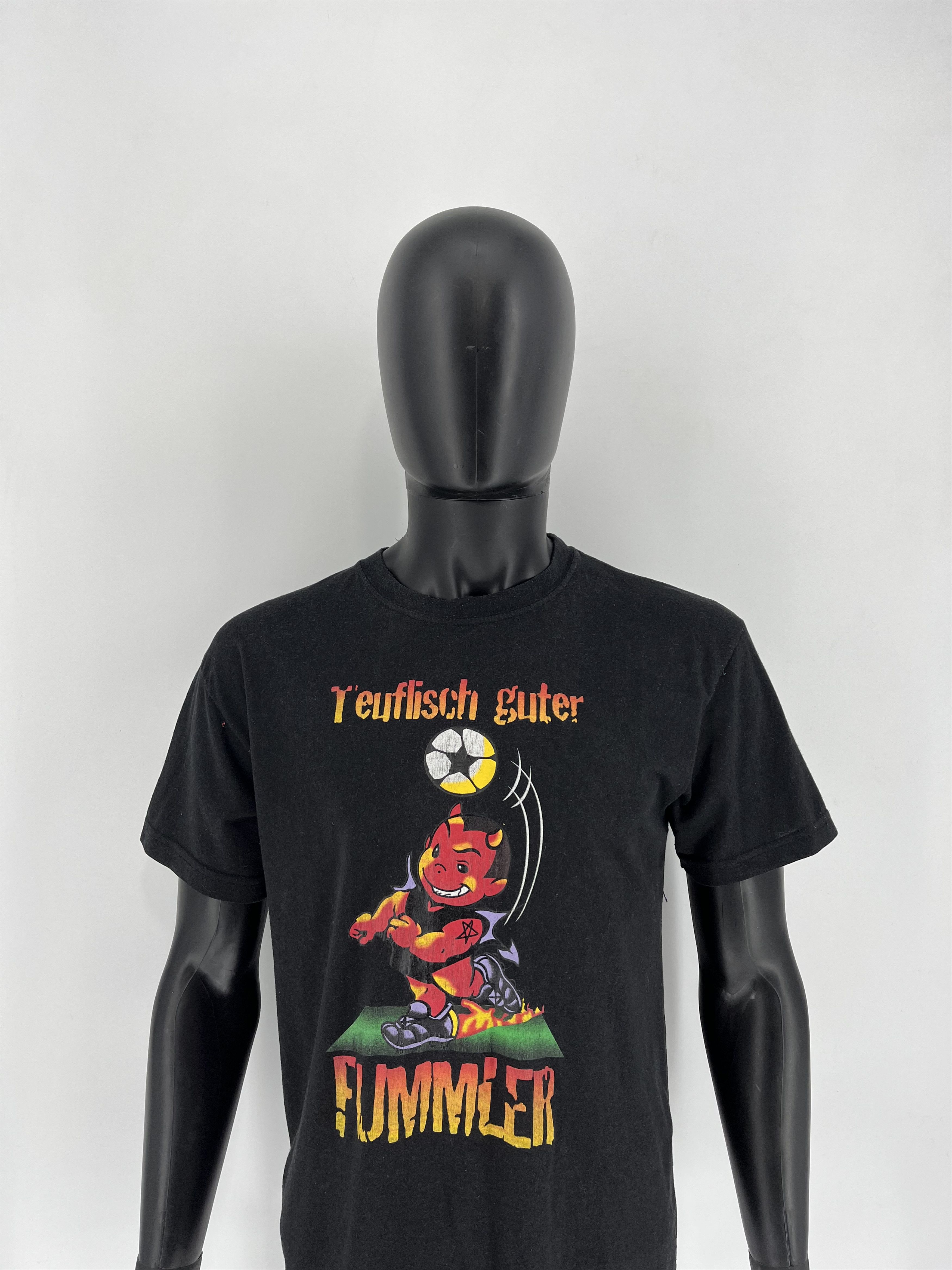 Vintage Vintage Y2K ADULT "teuflisch guter fummler" Art tee Size US M / EU 48-50 / 2 - 1 Thumbnail