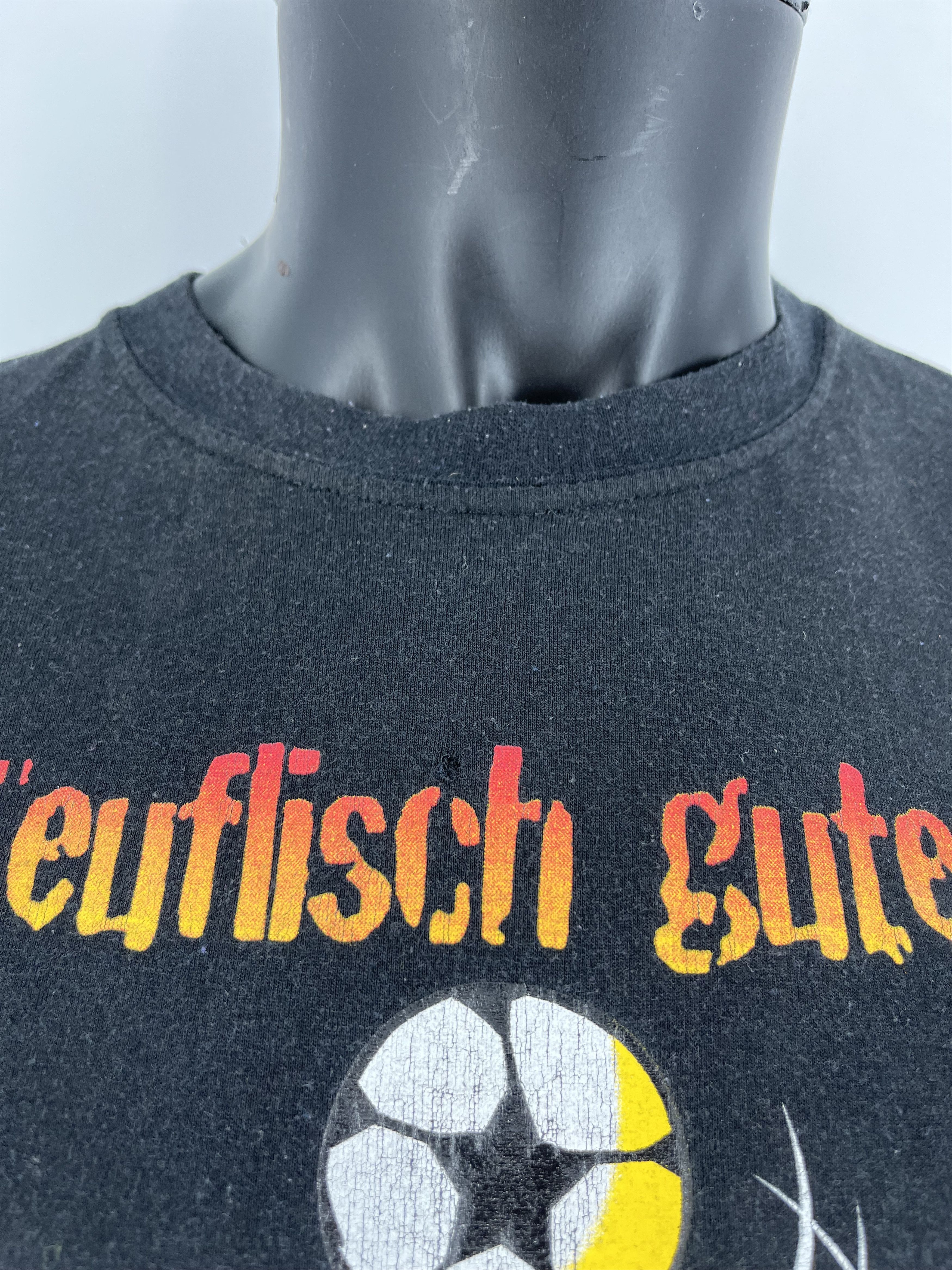 Vintage Vintage Y2K ADULT "teuflisch guter fummler" Art tee Size US M / EU 48-50 / 2 - 6 Thumbnail
