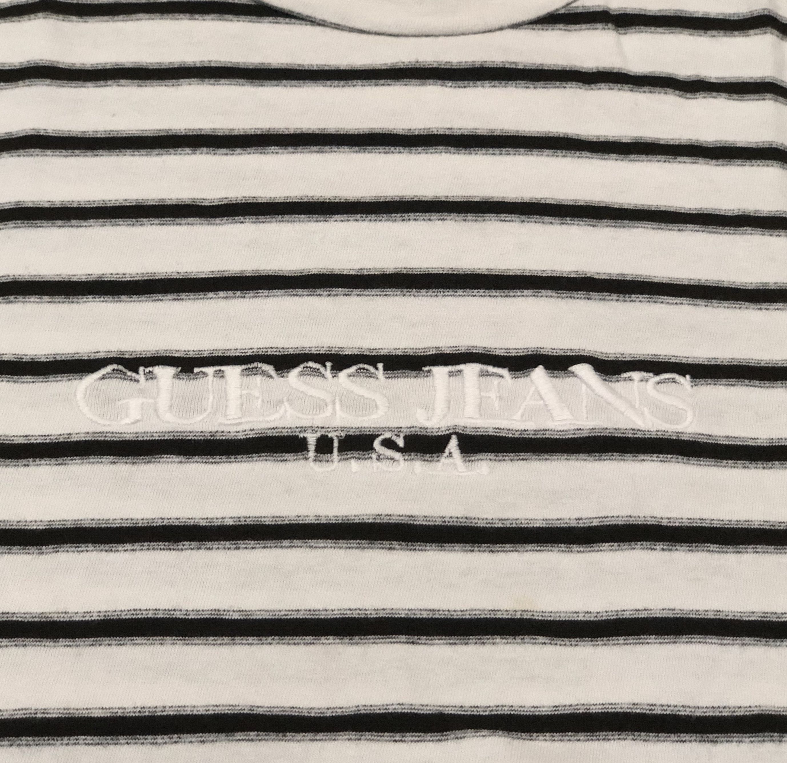 Georges Marciano Vintage Guess Striped Tee Usa Size US S / EU 44-46 / 1 - 5 Thumbnail