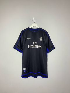 Vintage UMBRO Chelsea Football Jersey Fly Emirates Retro