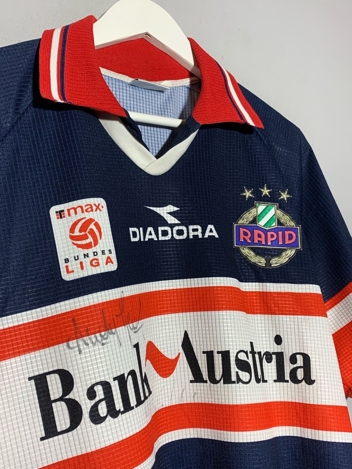 Diadora × Vintage Sk Rapid Wien 1998/99 Vintage Y2k Streetwear Football Shirt Size US XL / EU 56 / 4 - 3 Thumbnail