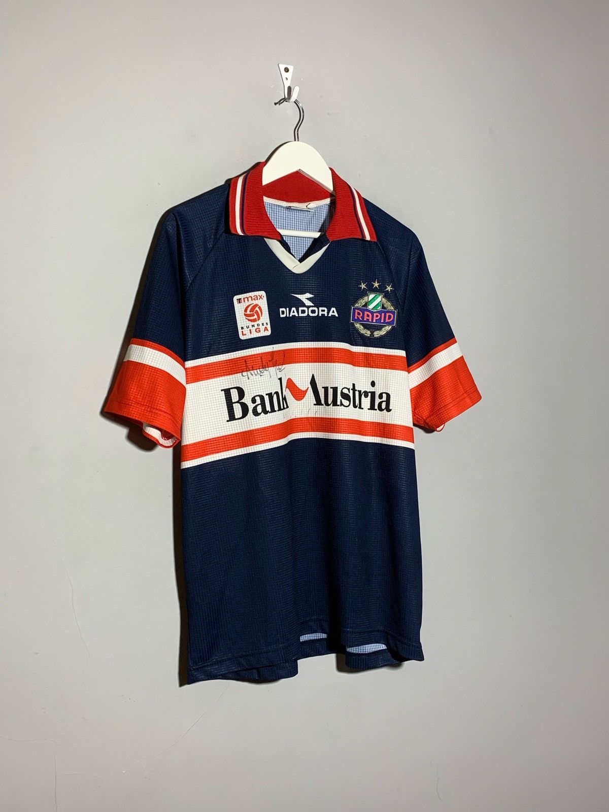 Diadora × Vintage Sk Rapid Wien 1998/99 Vintage Y2k Streetwear Football Shirt Size US XL / EU 56 / 4 - 2 Thumbnail