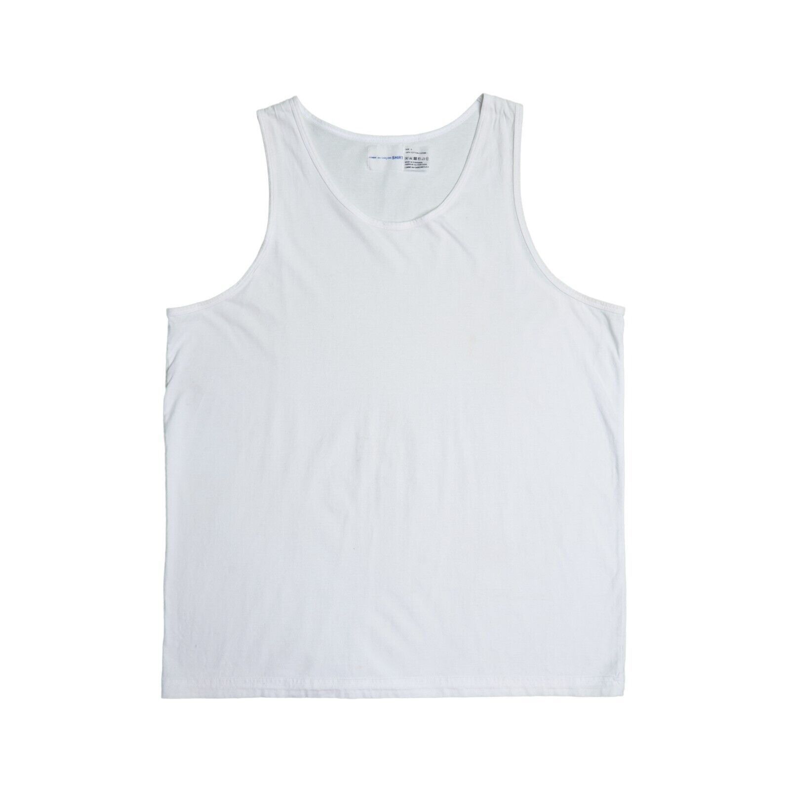 COMME DES GARCONS SHIRT T-Shirt White Tank Top Tee 009913