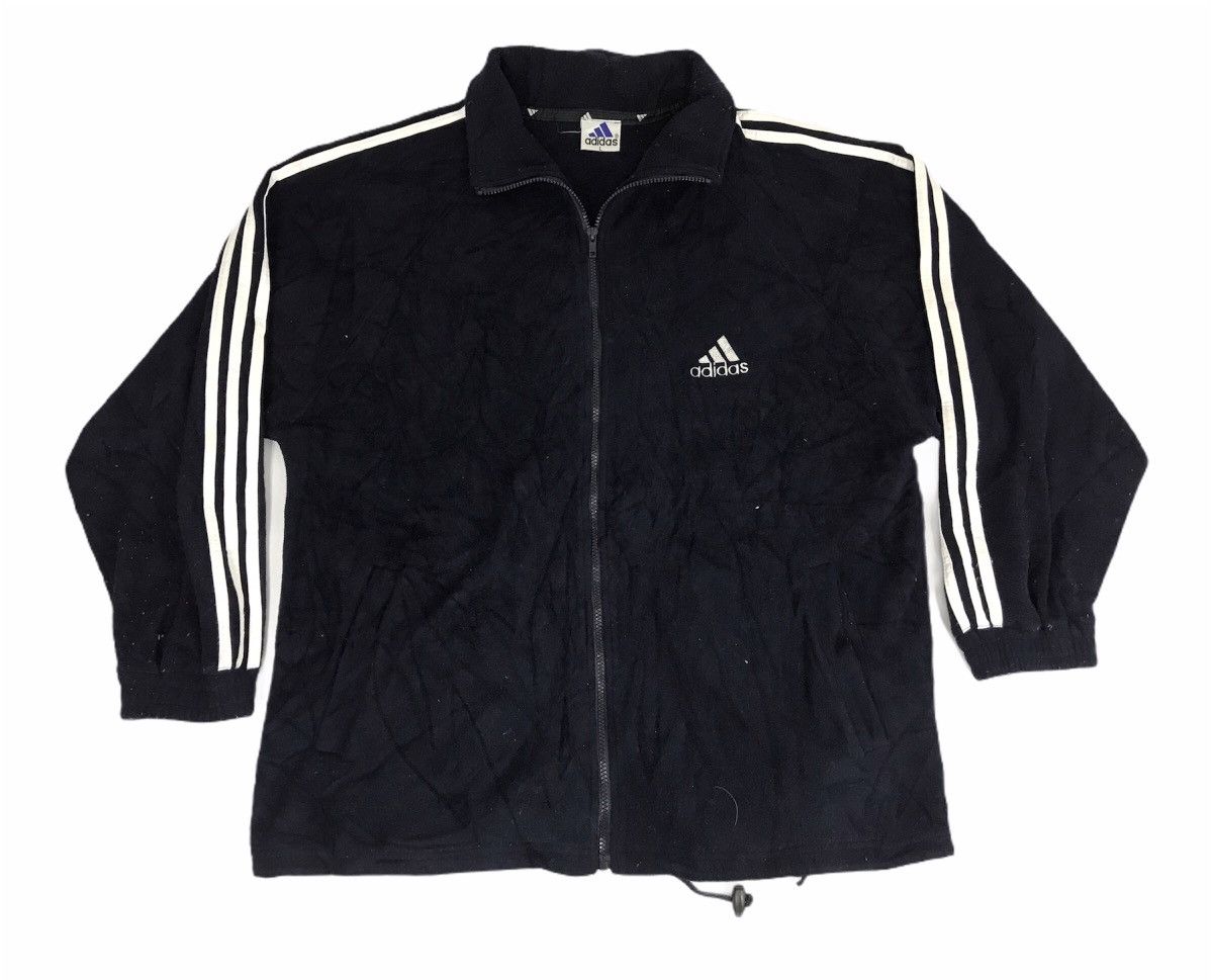 Adidas Vintage Adidas Fleece Big Logo Equipment Sweatshirt Jacket Size US XL / EU 56 / 4 - 2 Thumbnail