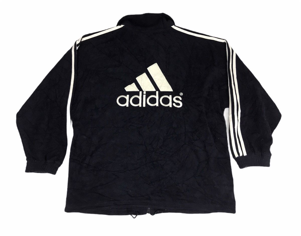 Adidas Vintage Adidas Fleece Big Logo Equipment Sweatshirt Jacket Size US XL / EU 56 / 4 - 1 Thumbnail